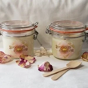 Hand-Poured Body Candle | Coconut Shea Wax Blend with Therapeutic Oils