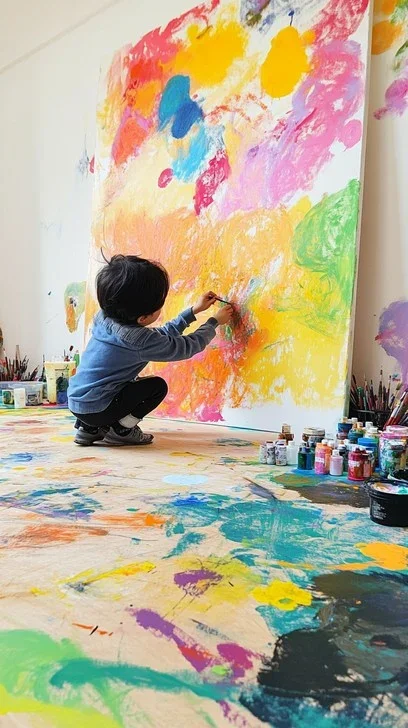 child-painting-canvas-stockcake.webp
