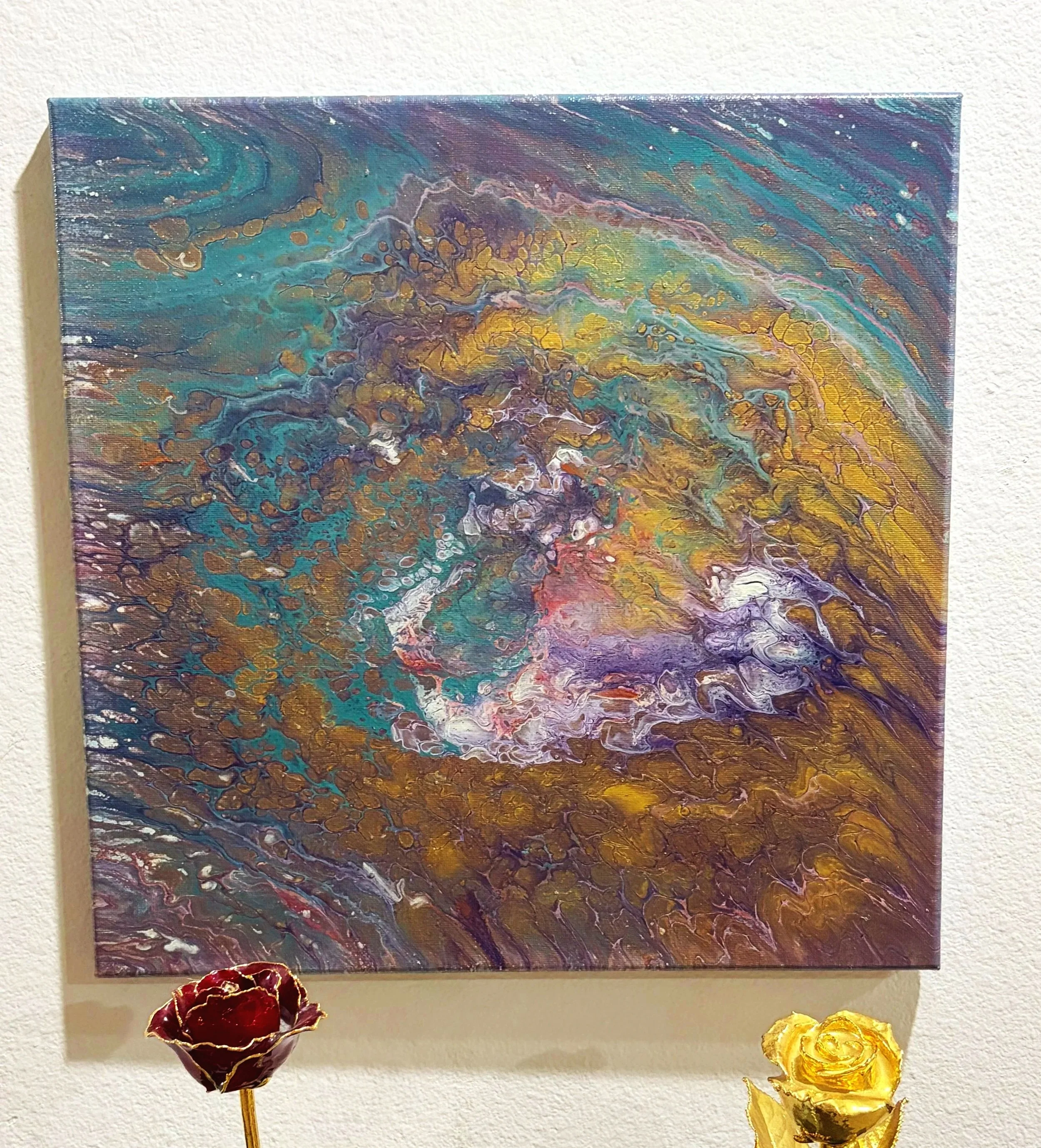 Cosmic Current 14" x 14"