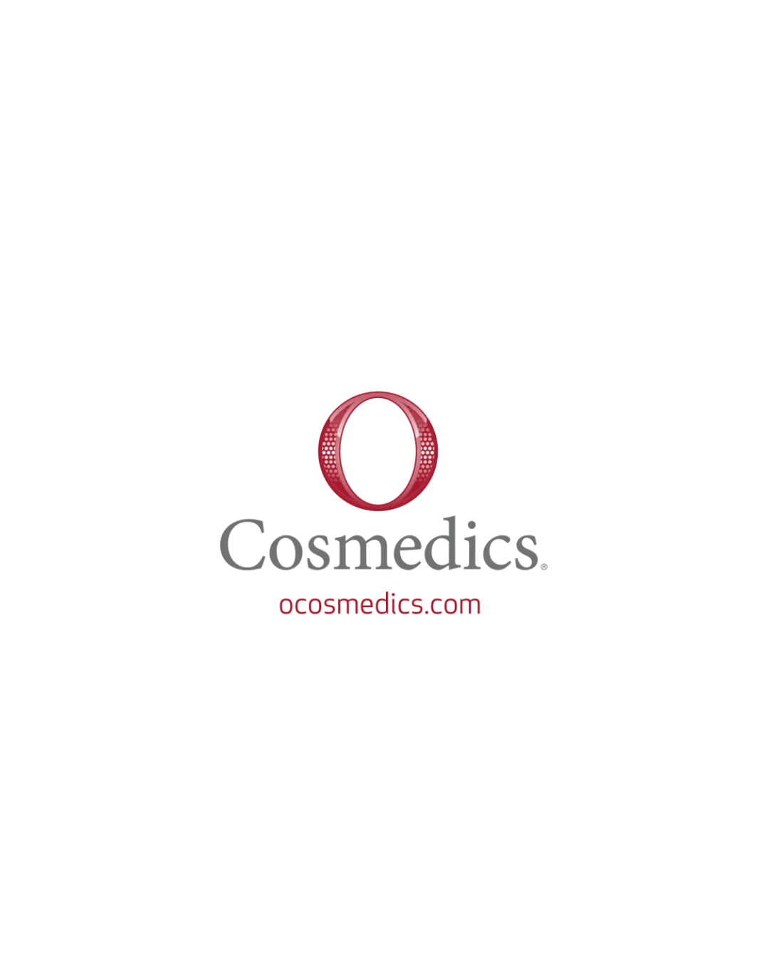 A stylized digital logo with a purple and red orb with digital effects, and the words 'Cosmedics' and 'Medical Spa' in gray and red text.