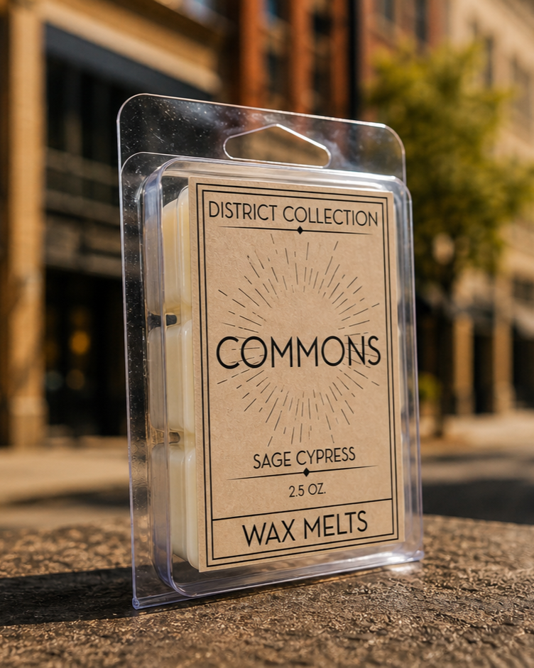 Commons scented wax melt – District Collection fragrance by Ardmore Candle Co