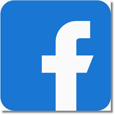 Blue square Facebook logo with white lowercase 'f'