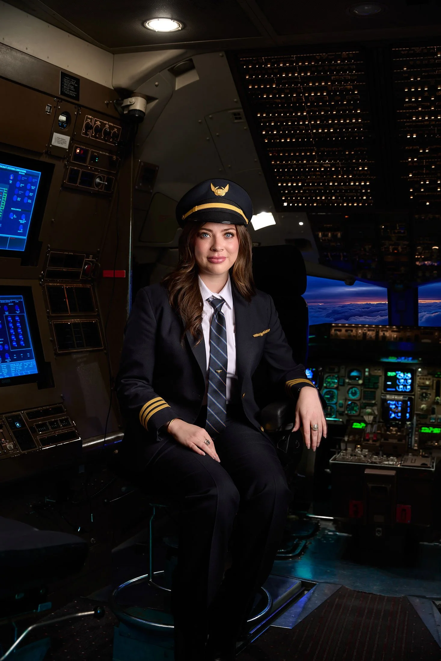 Portrait of a United Airlines pilot