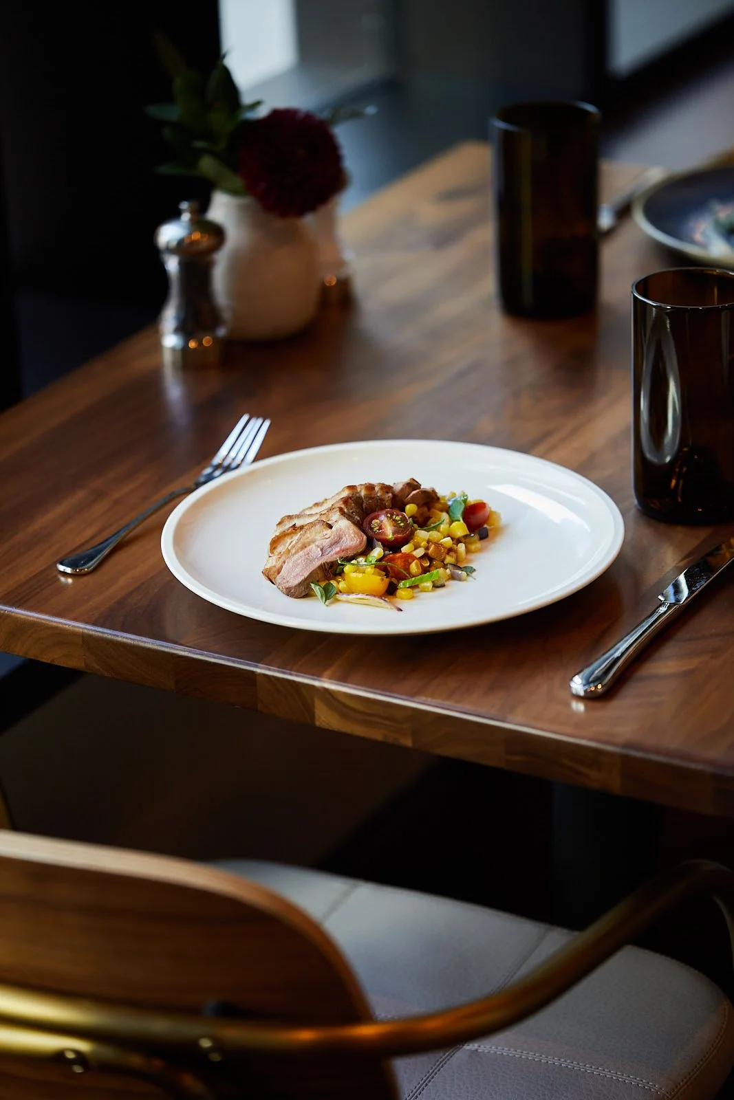 Duck at Apple Blossom restaurant in Denver Colorado