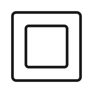 A small black square inside a larger black square.