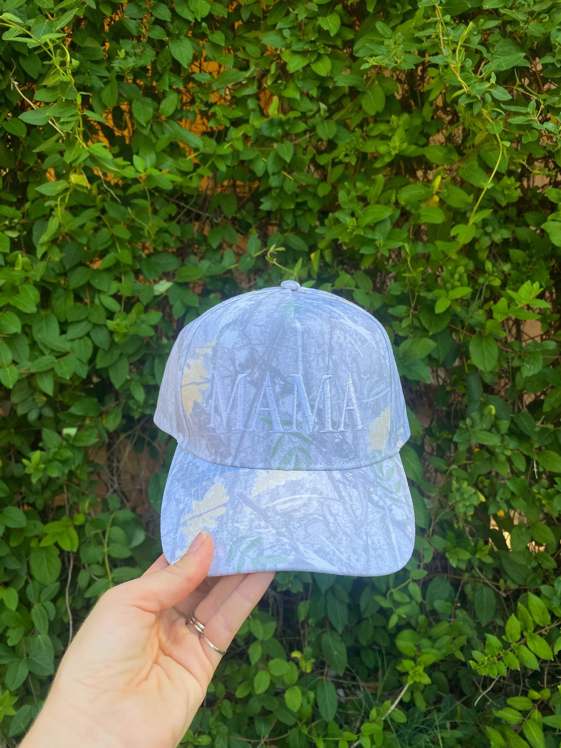 White Camo Mama Hat
