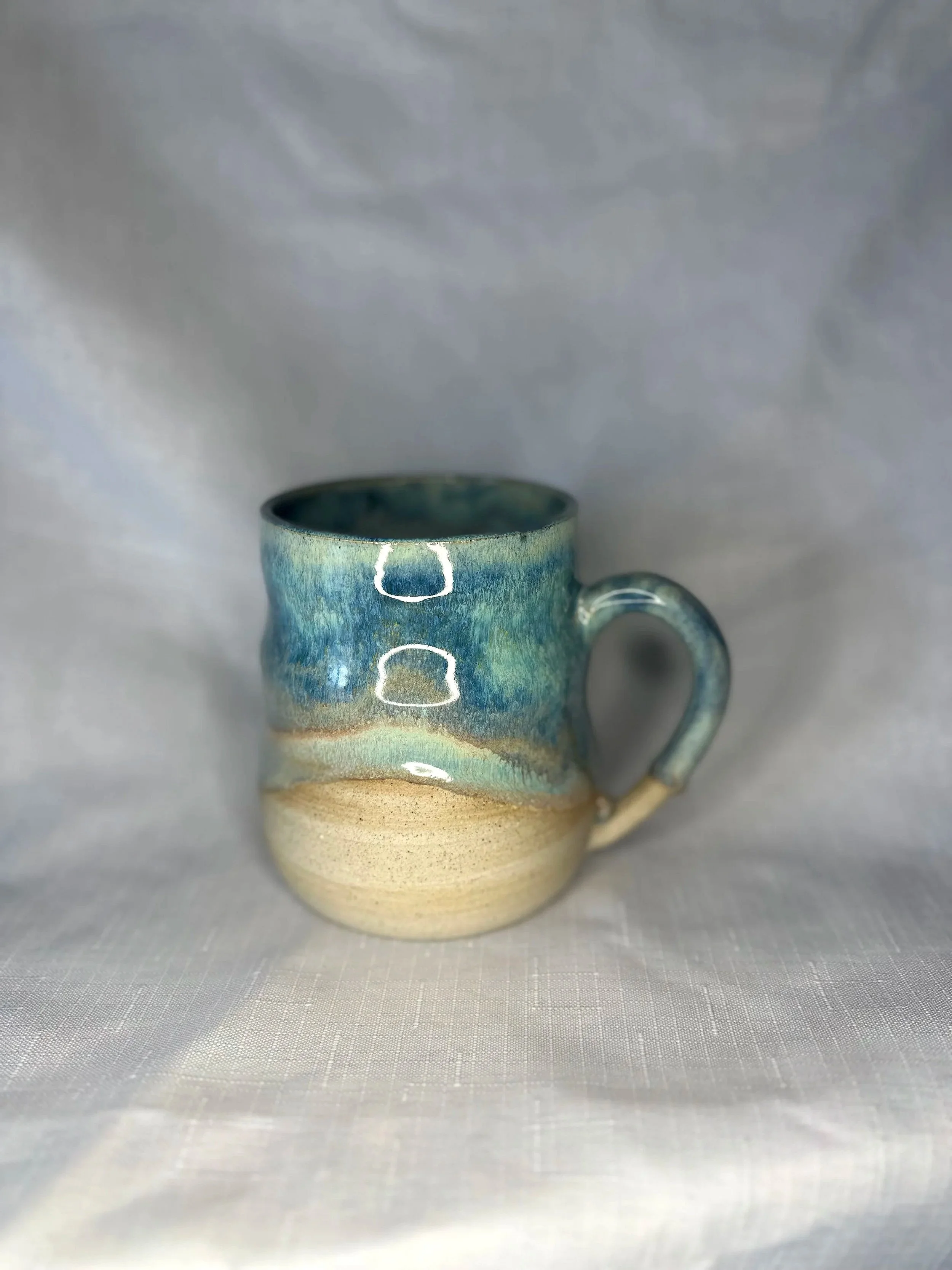 Beachy Sandy Blue Mug