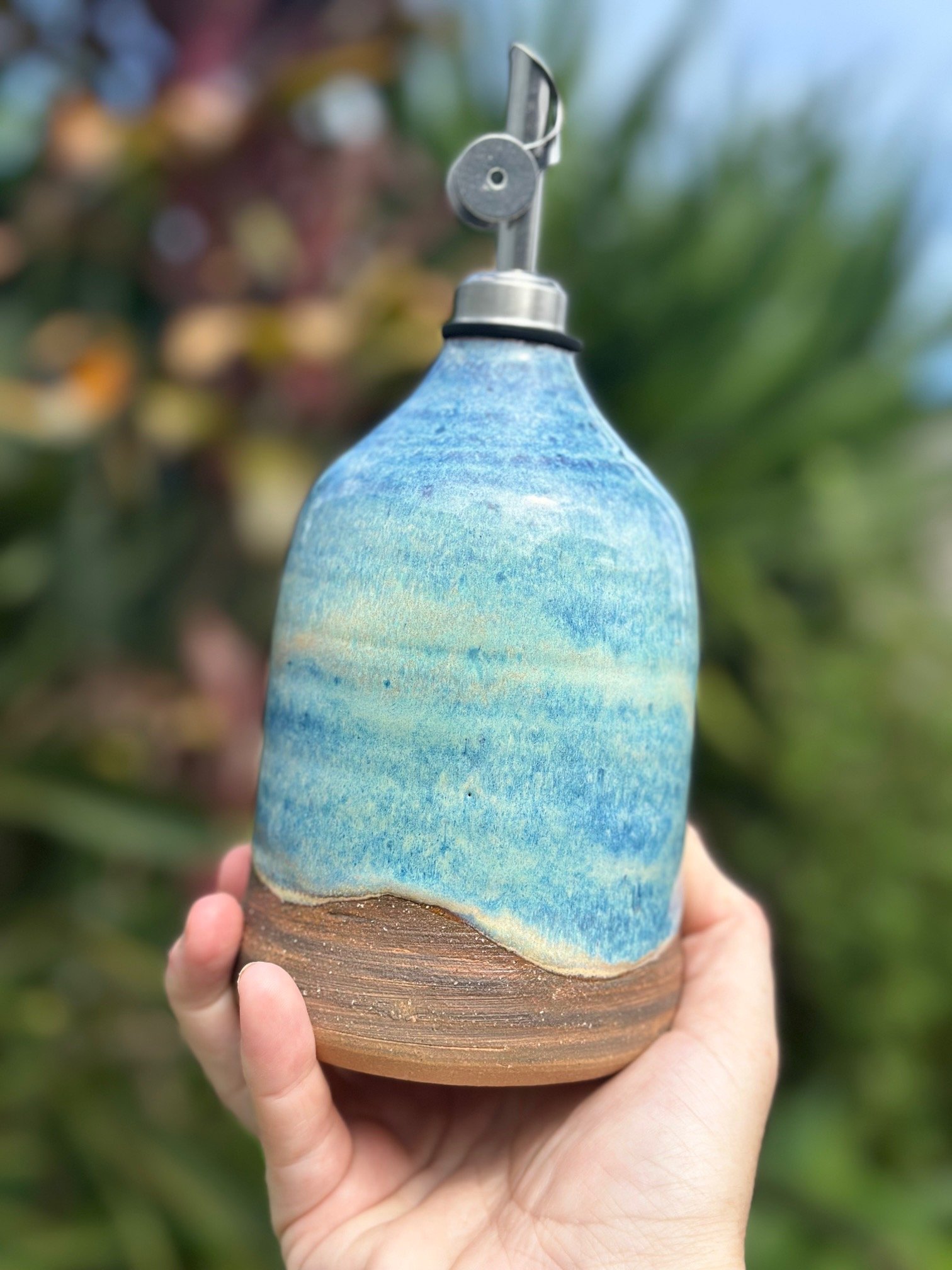 Oil Pourer - Blue Waves
