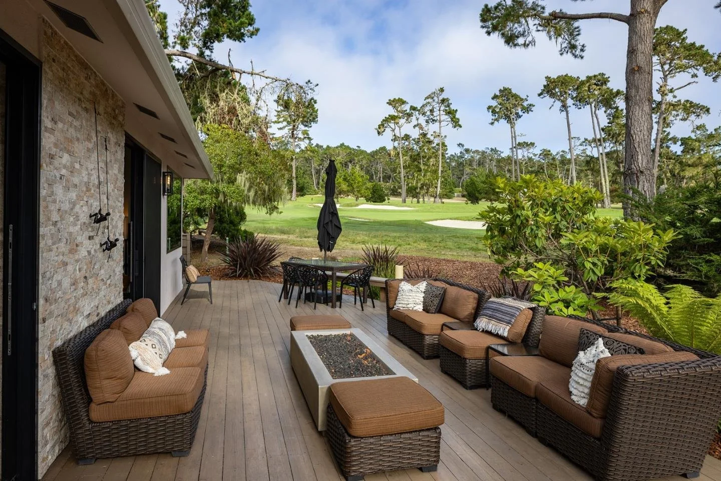 Pebble Beach golf course homes luxury real estate overlooking fairway California