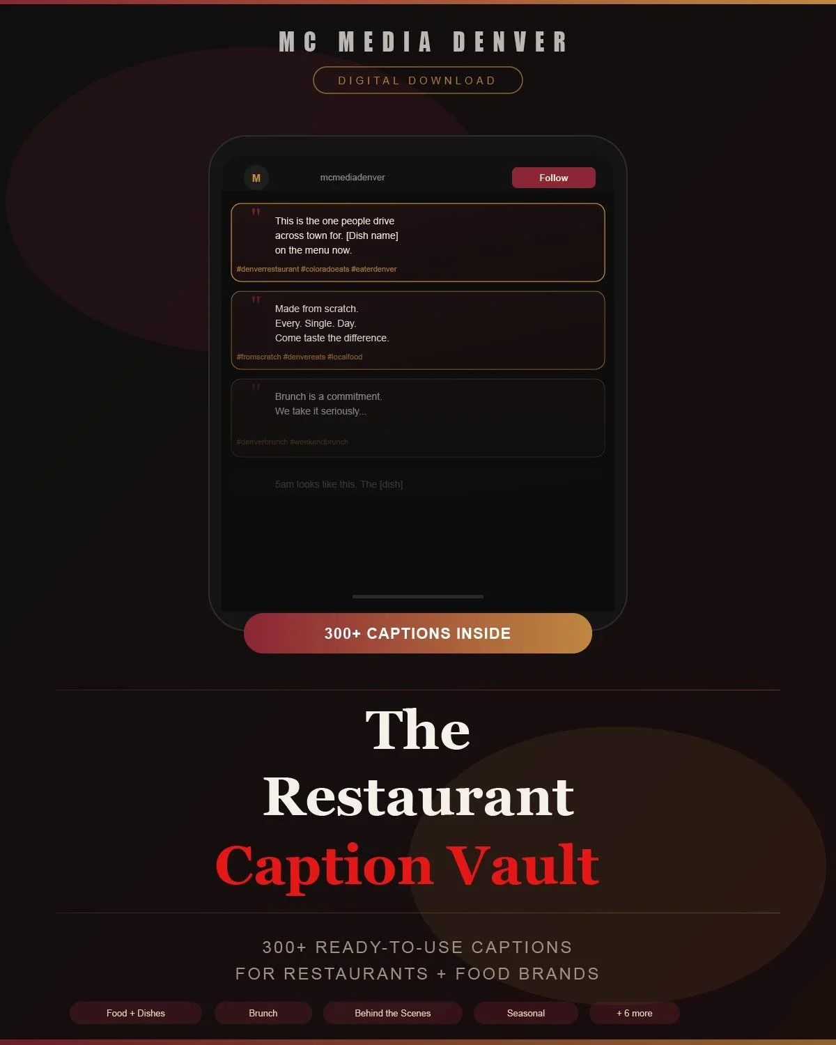The Restaurant Caption Vault (Digital Download)