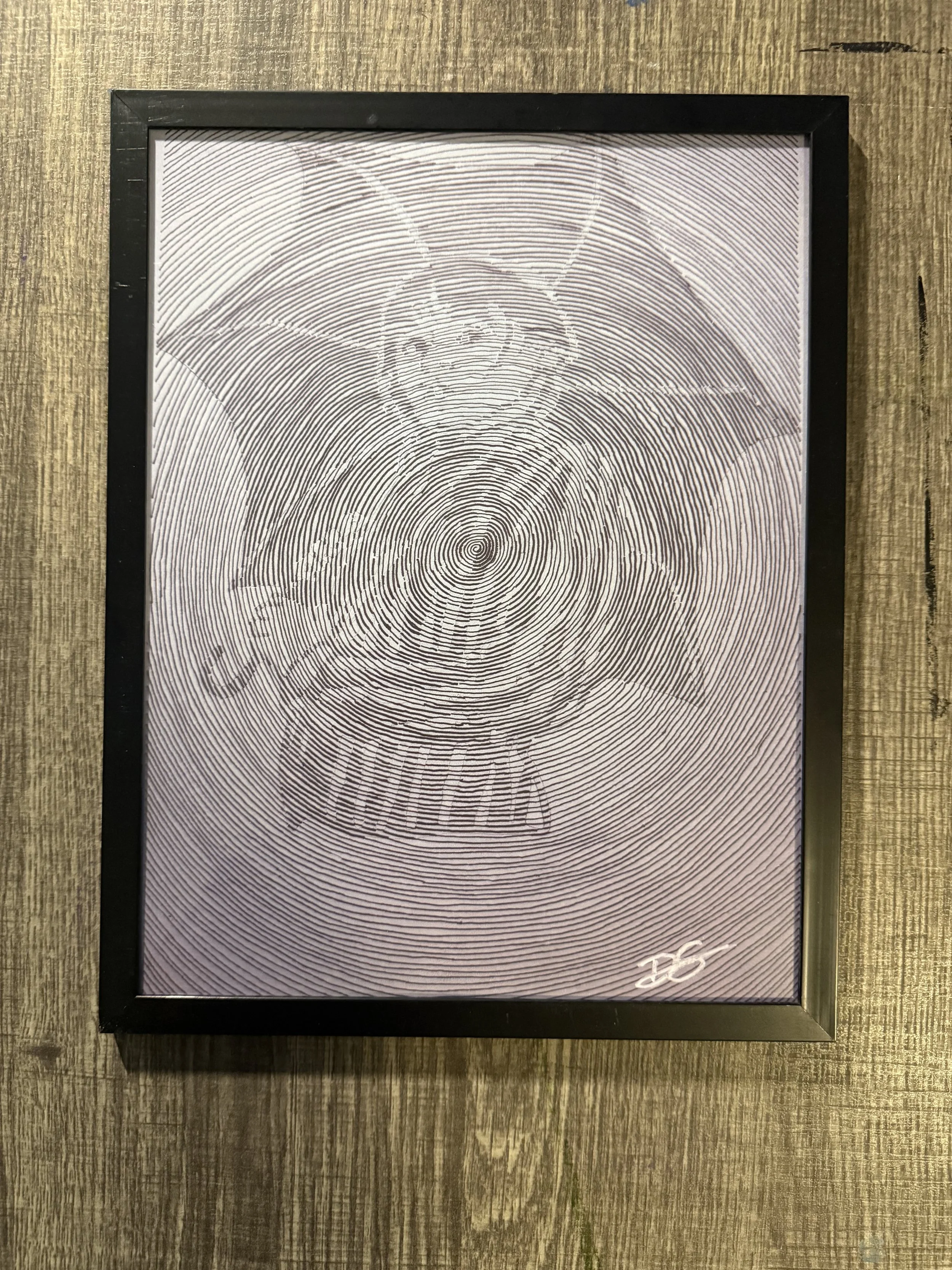 Wednesday framed 11x8.5 print