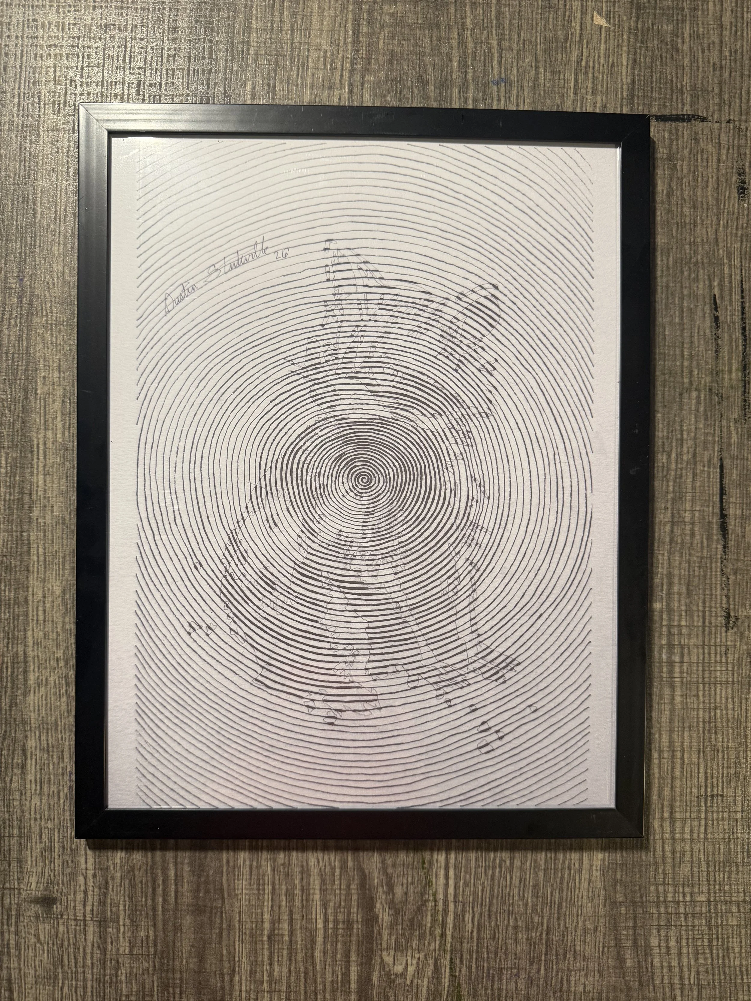 Trash Panda framed 11x8.5 print