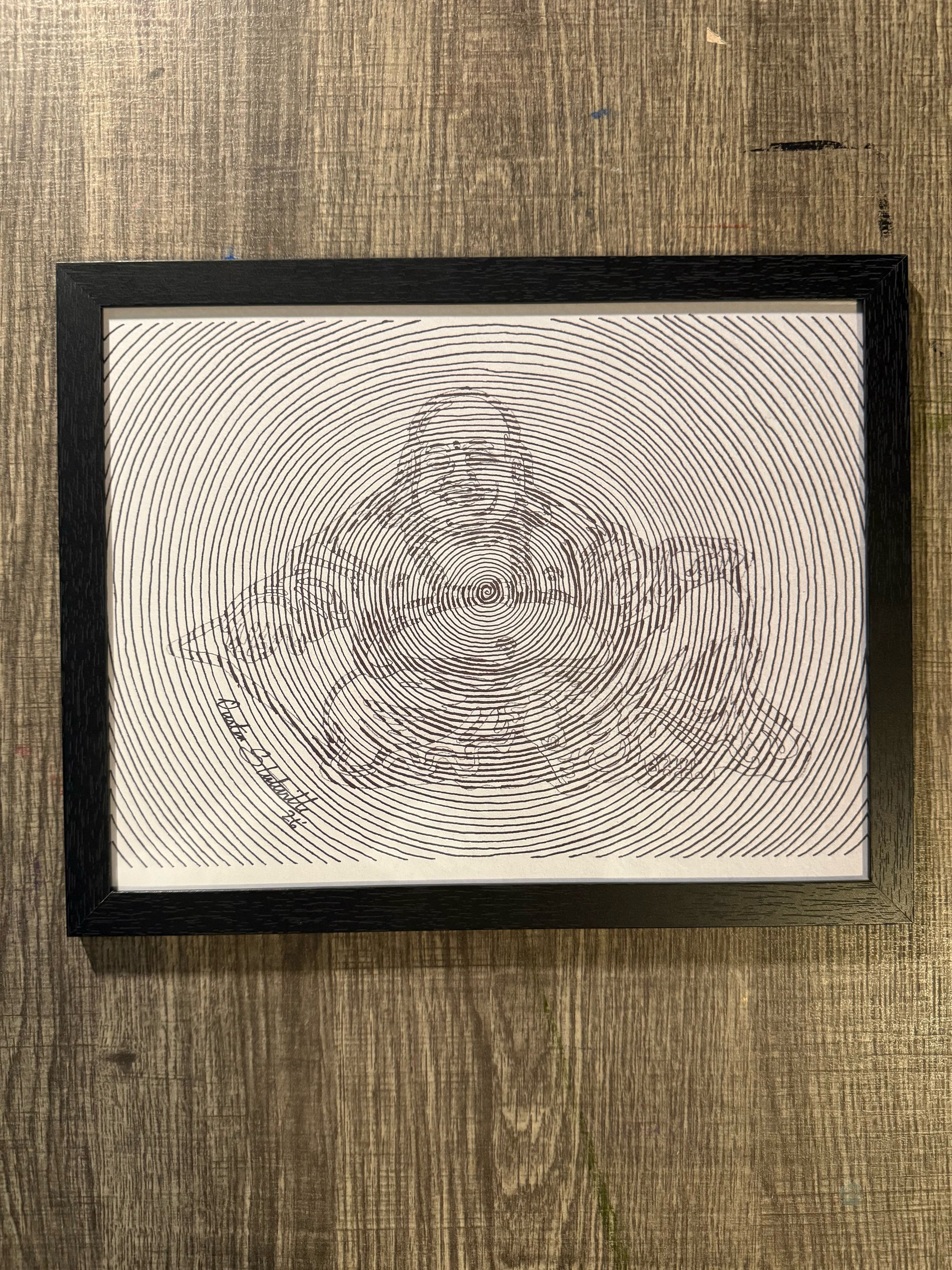 Fortune and Happiness framed 11x8.5 print