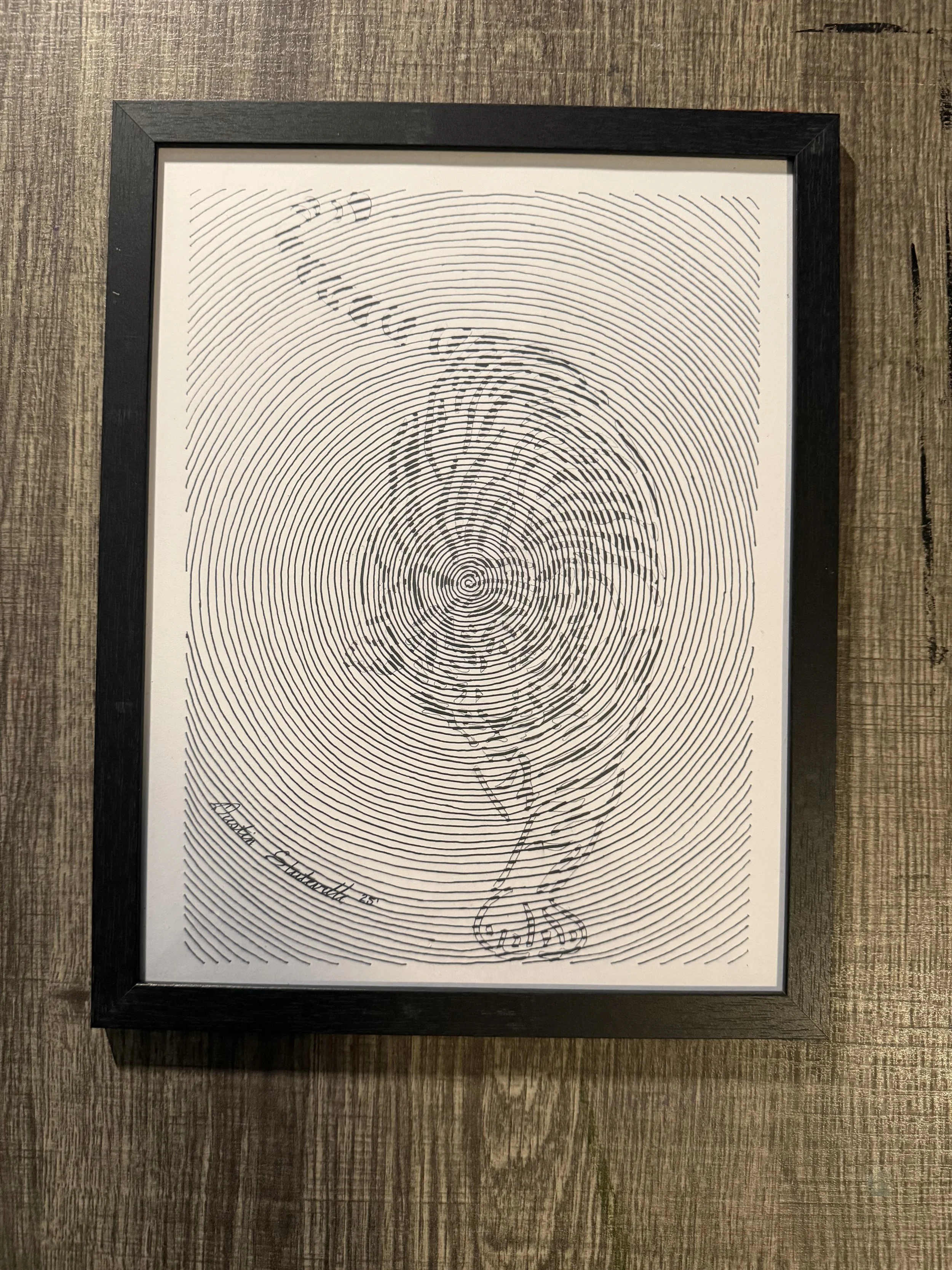 The Hunt framed 11x8.5 print