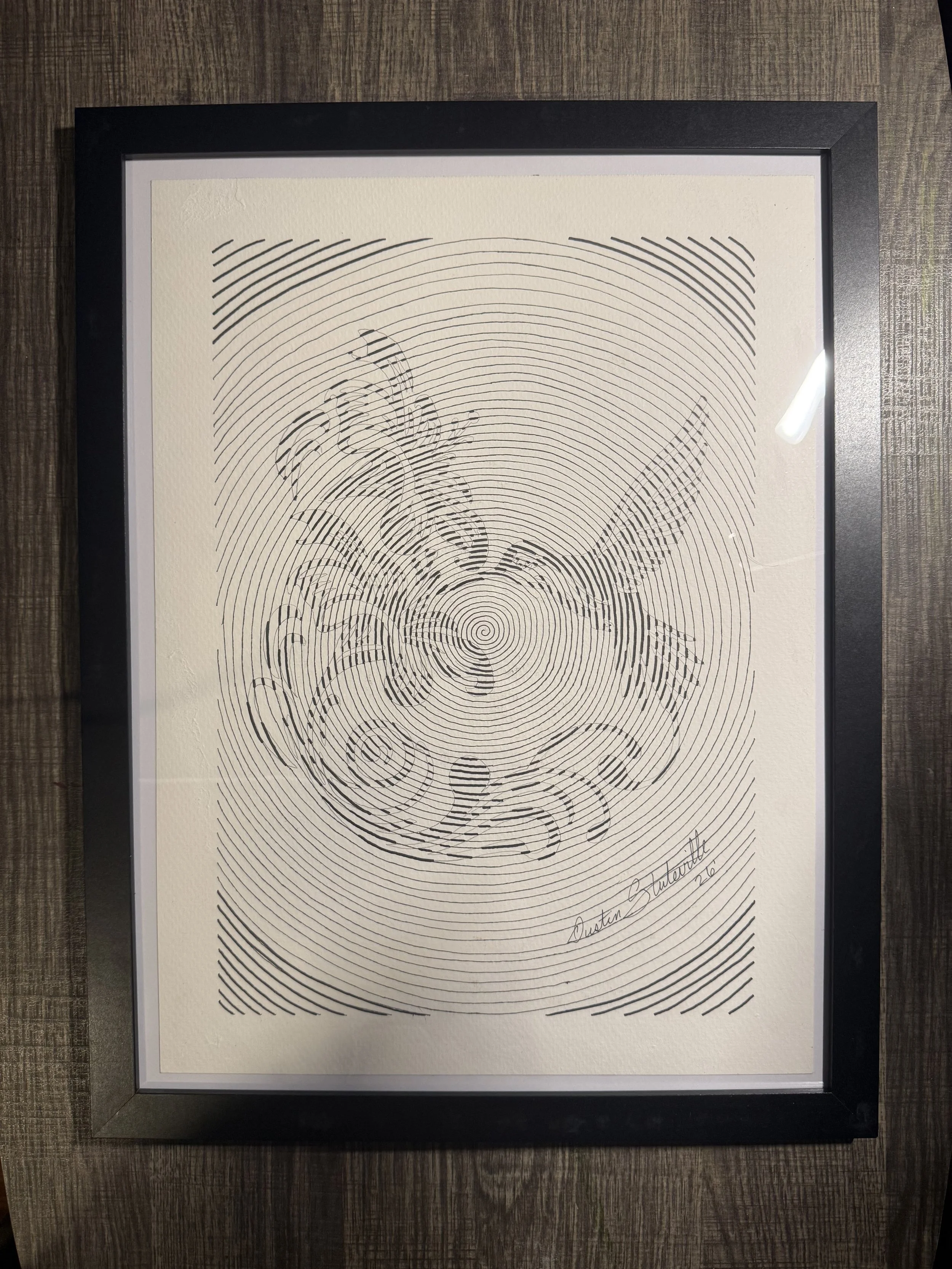 The Infinite Hum framed 11x8.5 print