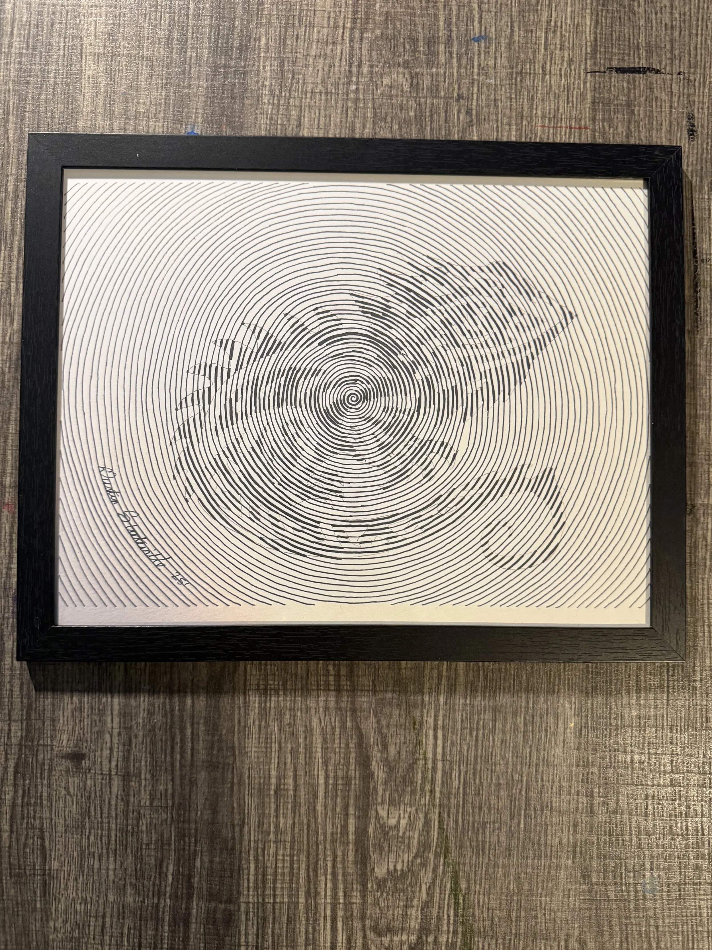 Bearded framed 11x8.5 print