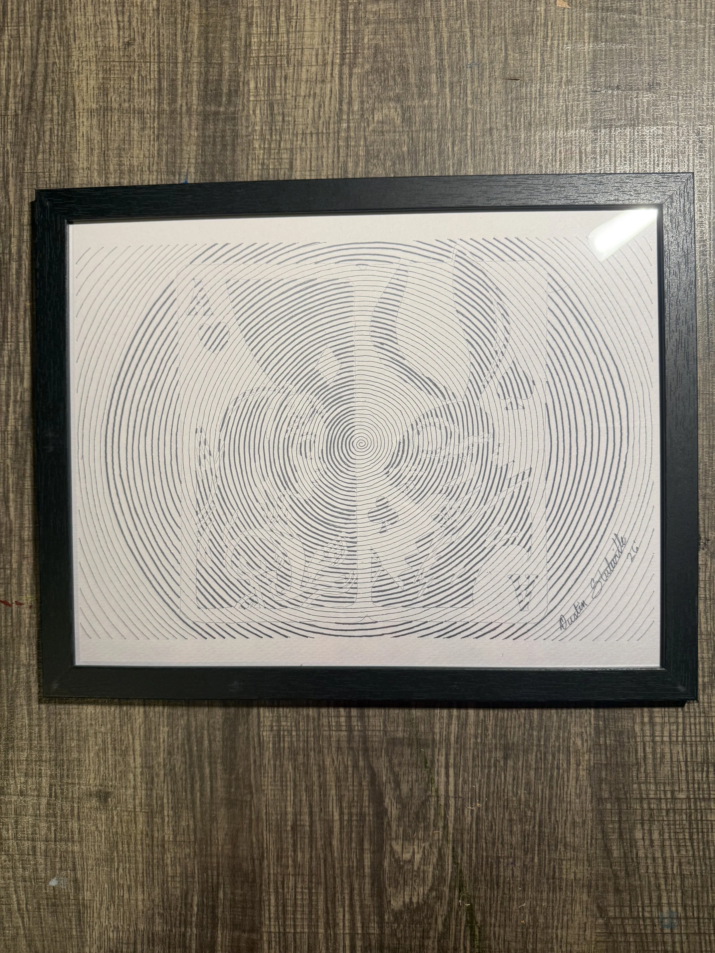 The White Rabbit’s Gambit framed 11x8.5 print