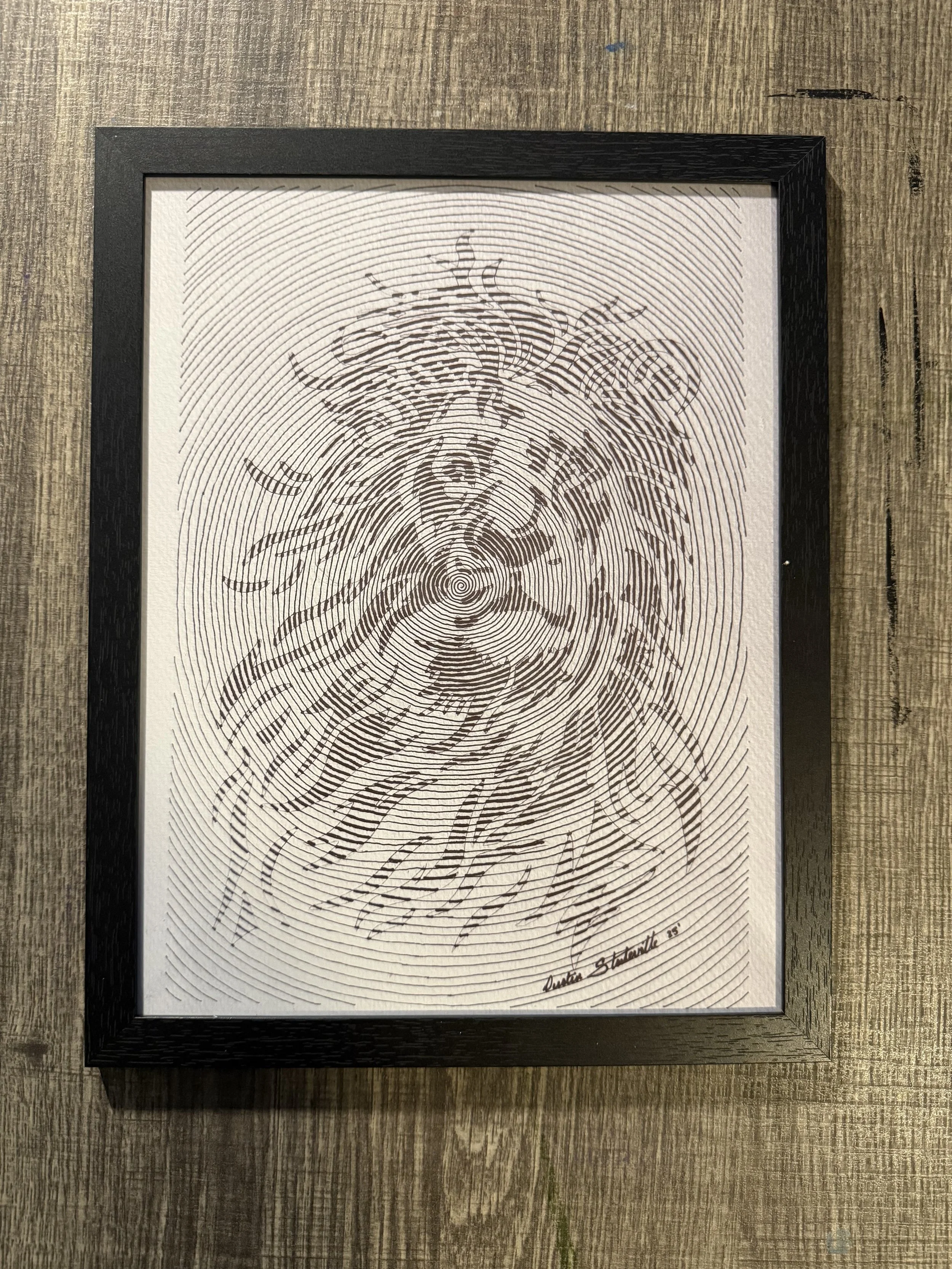 King framed 11x8.5 print