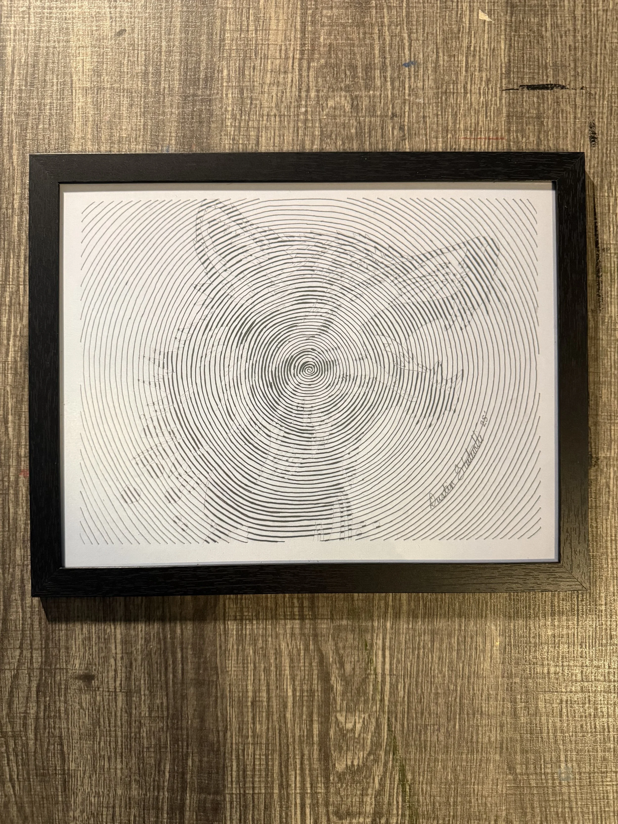 Howl framed 11x8.5 print