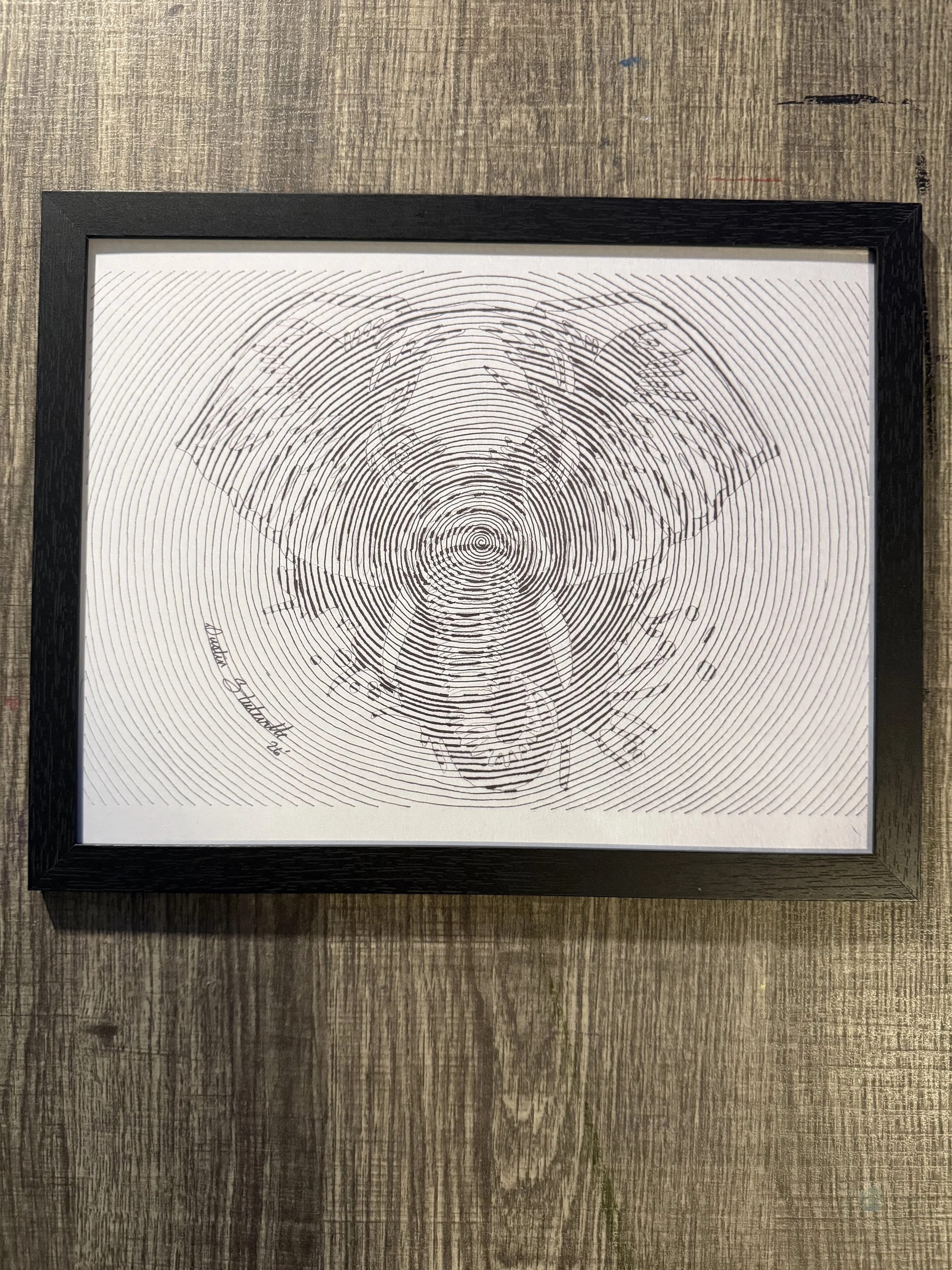 Memory framed 11x8.5 print