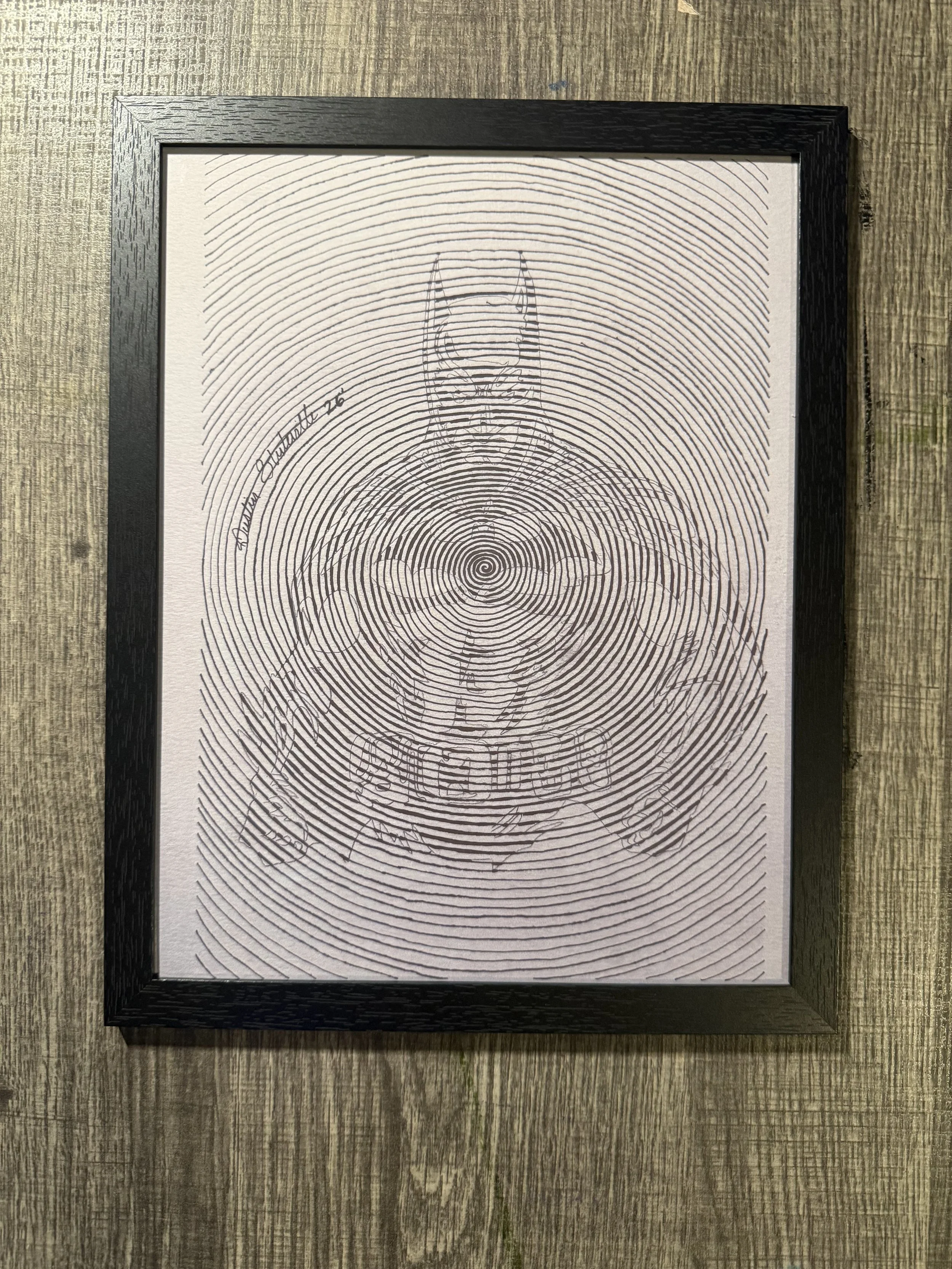 The Dark Knight framed 11x8.5 print