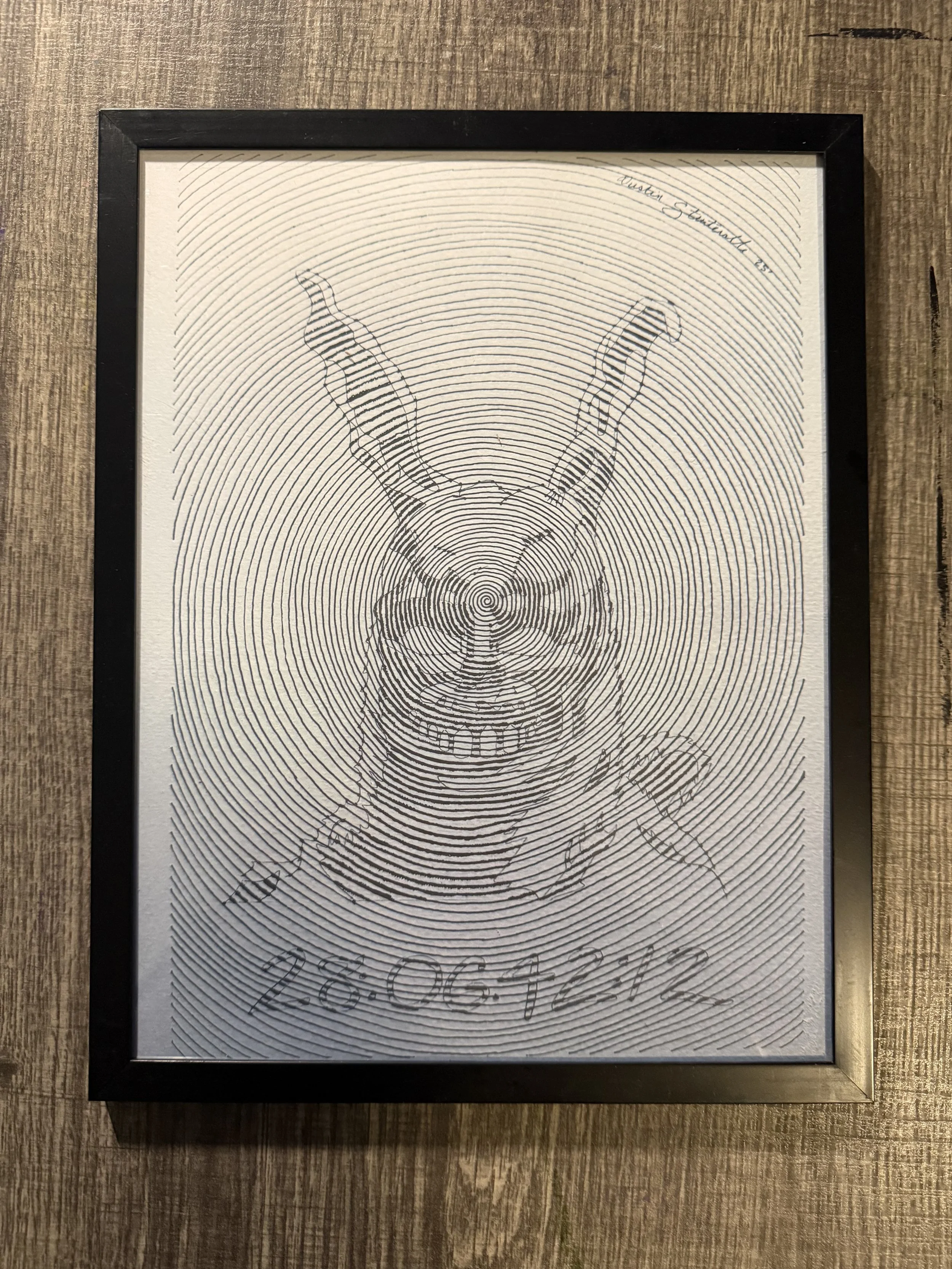 Frank framed 11x8.5 print