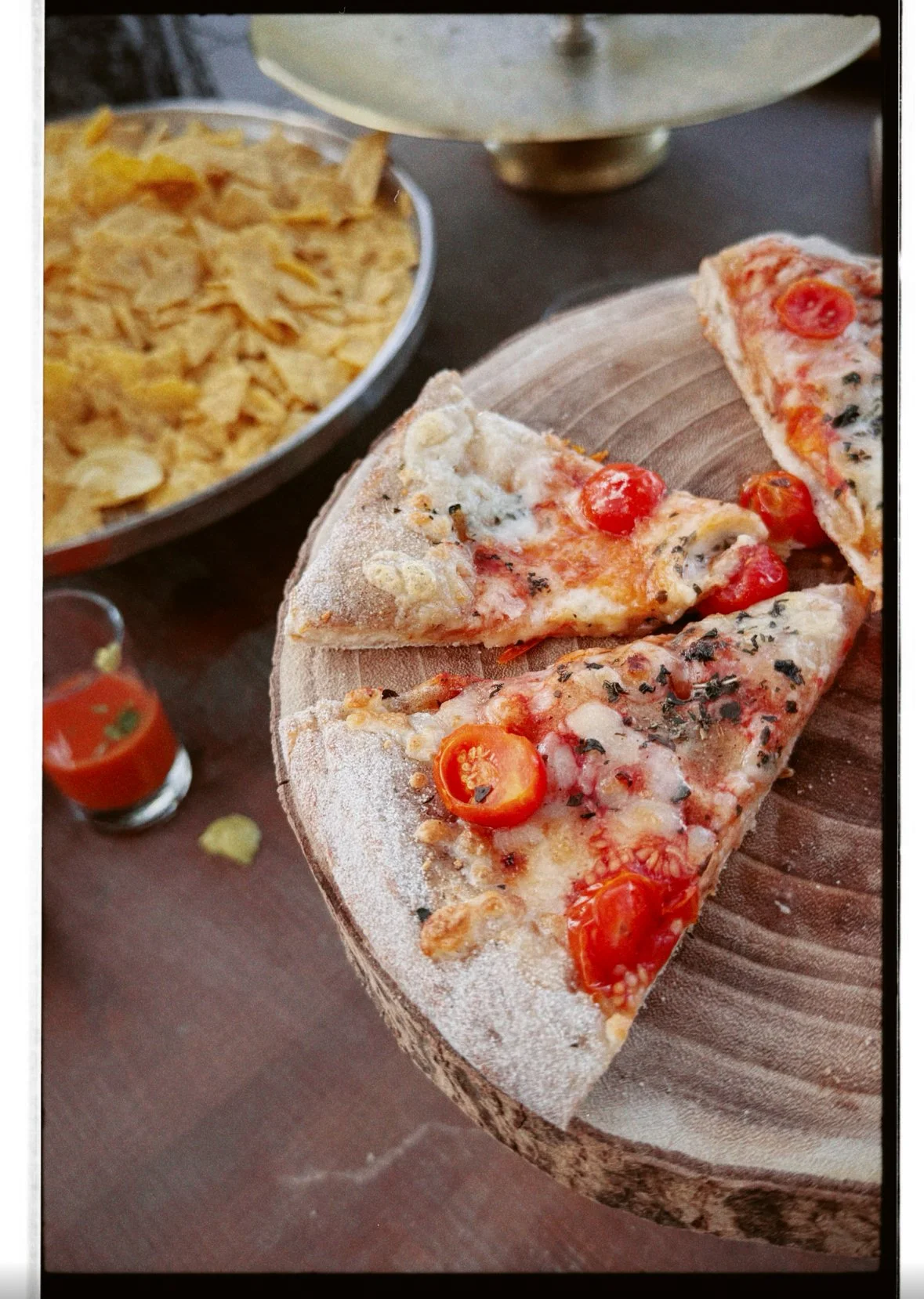 pizza num casamento num dia de verão