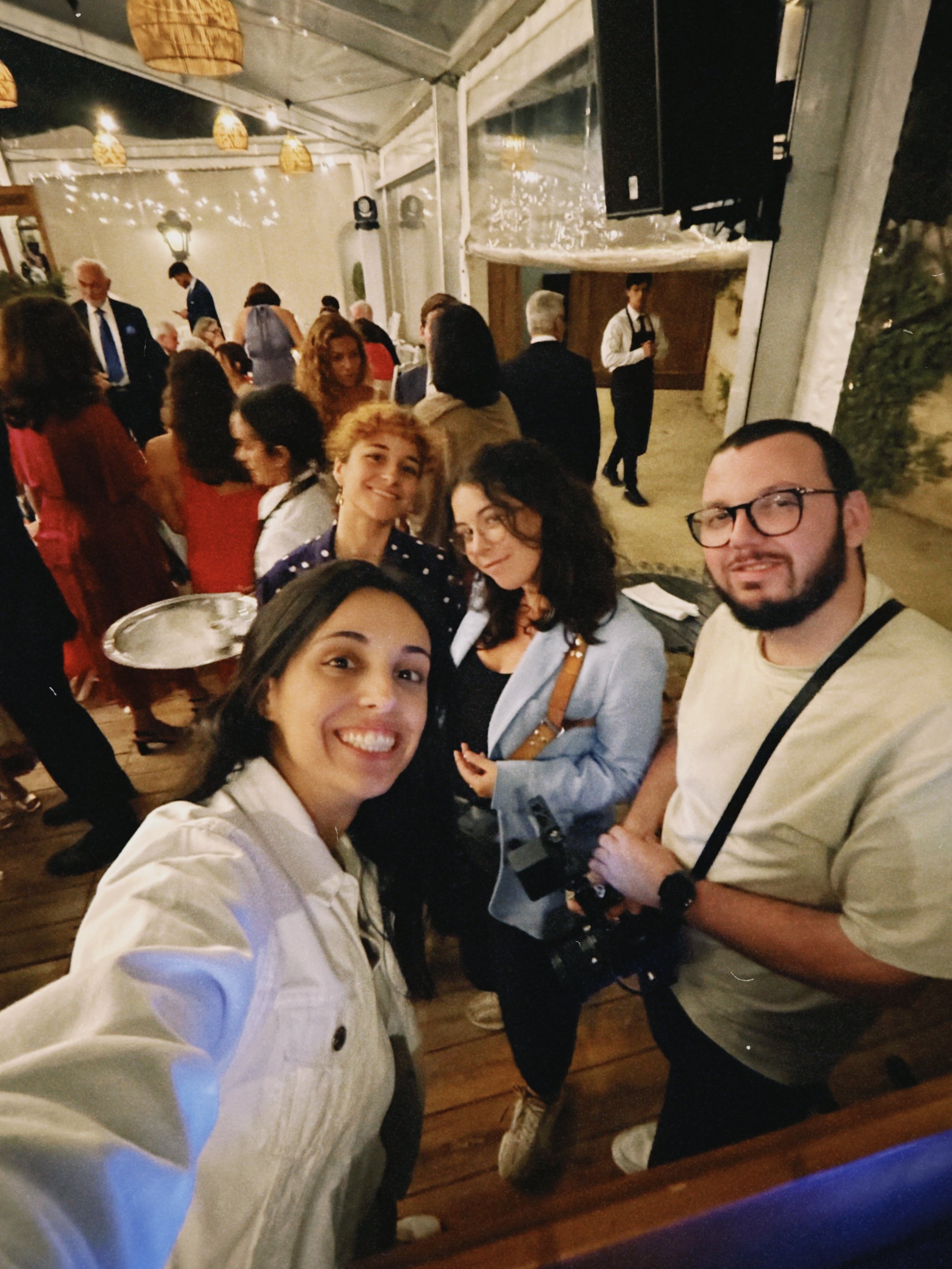 equipa de reportagem de fotografia e video de casamento, incluindo a fotografa Rita plácido