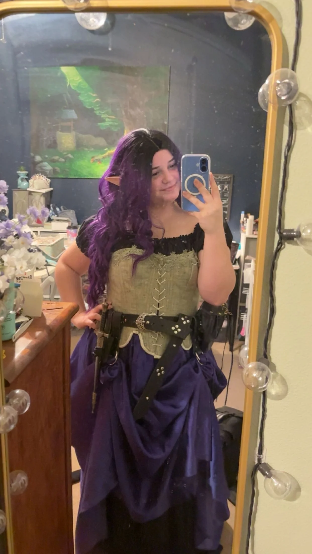 Scottish Thistle Fairy Costume, Original Corset