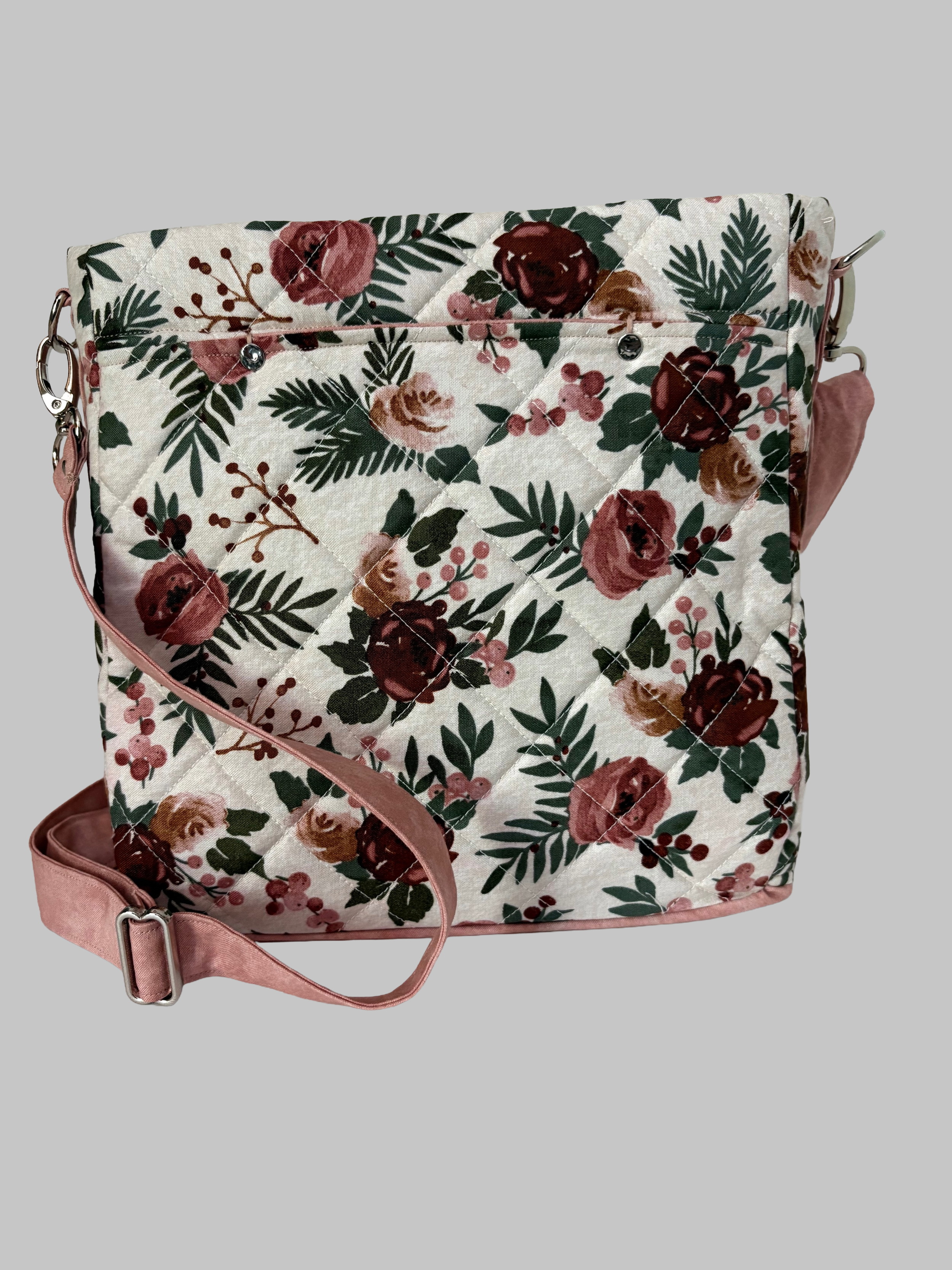 Pink Roses Crossbody Purse