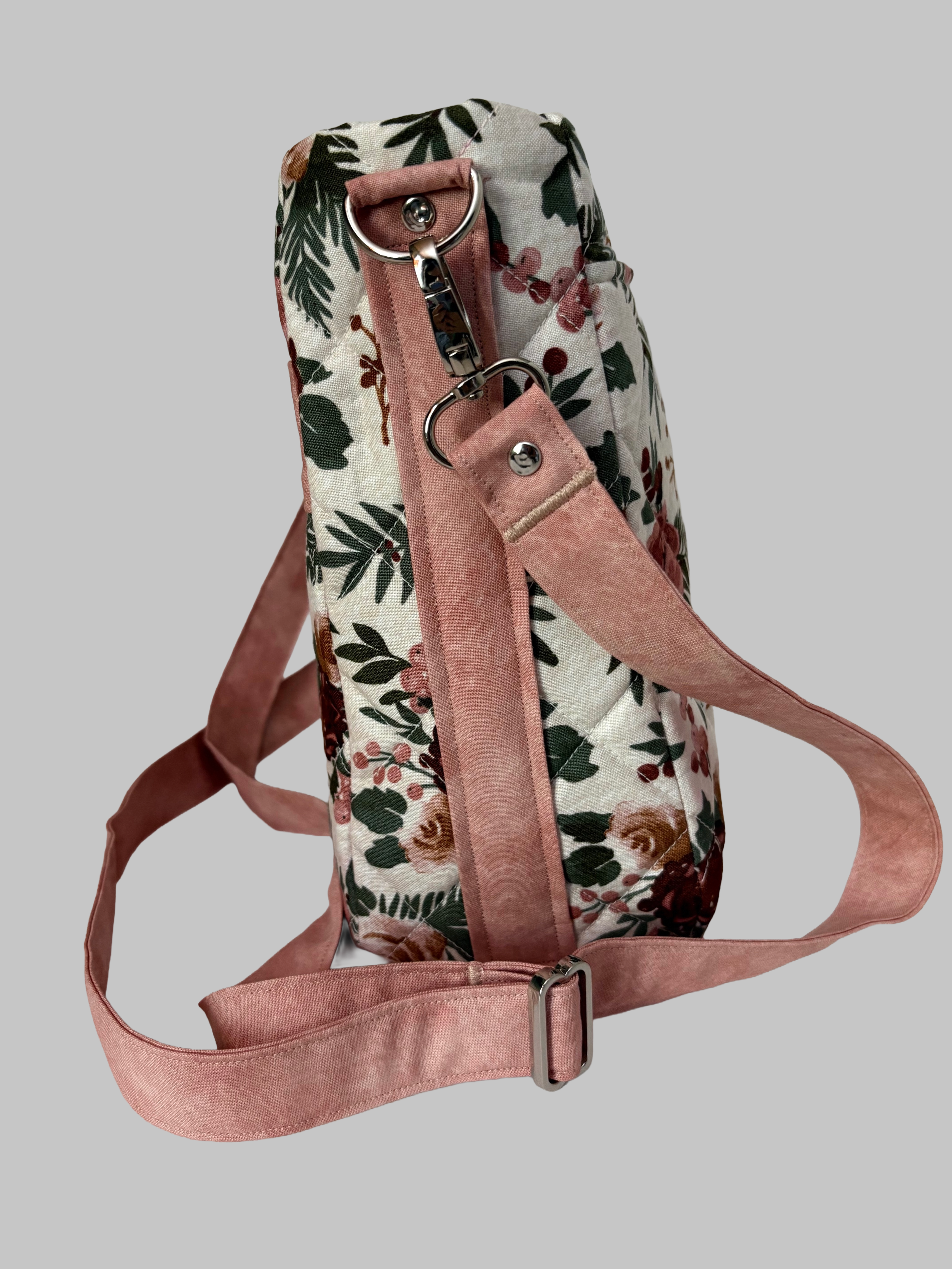 Pink Roses Crossbody Purse