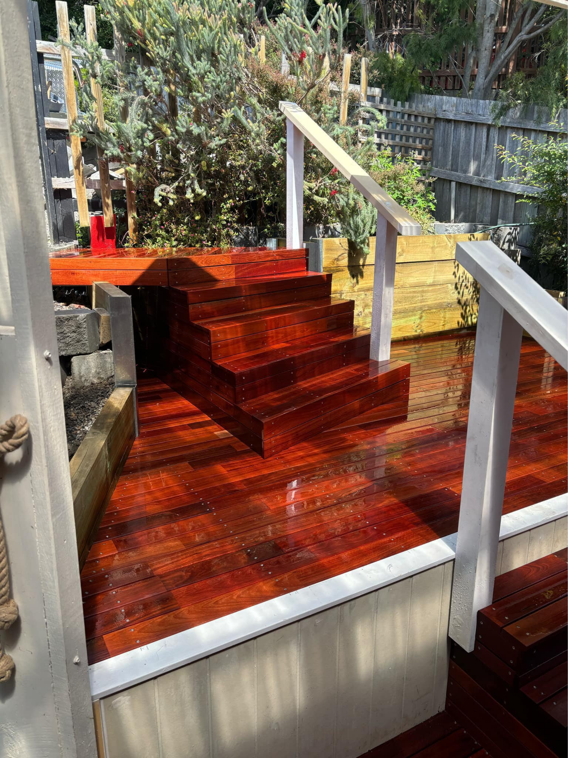 New Deck Stairs Renovation Tom Pybus Construction Hobart Tasmania