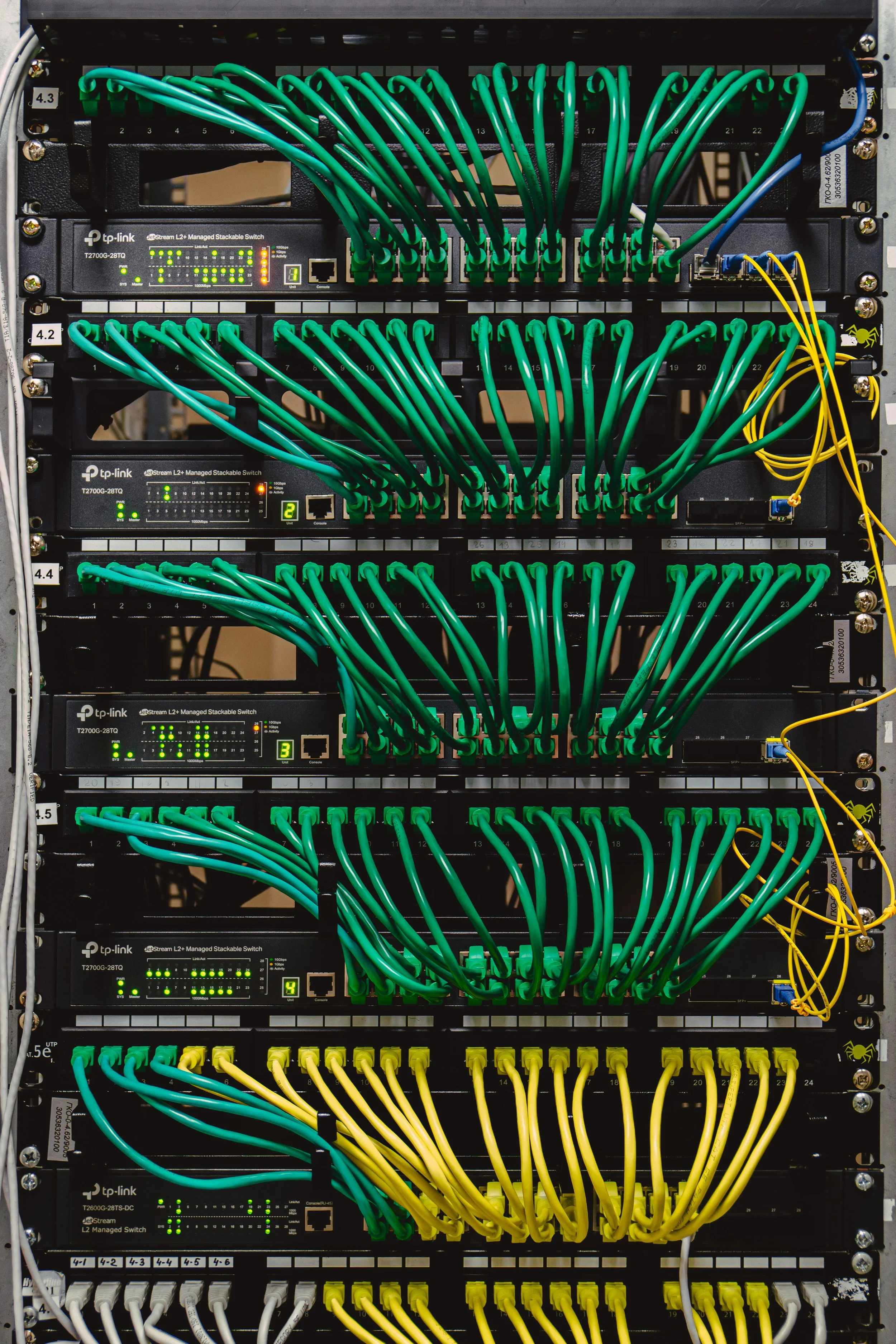 Computer servers networked together