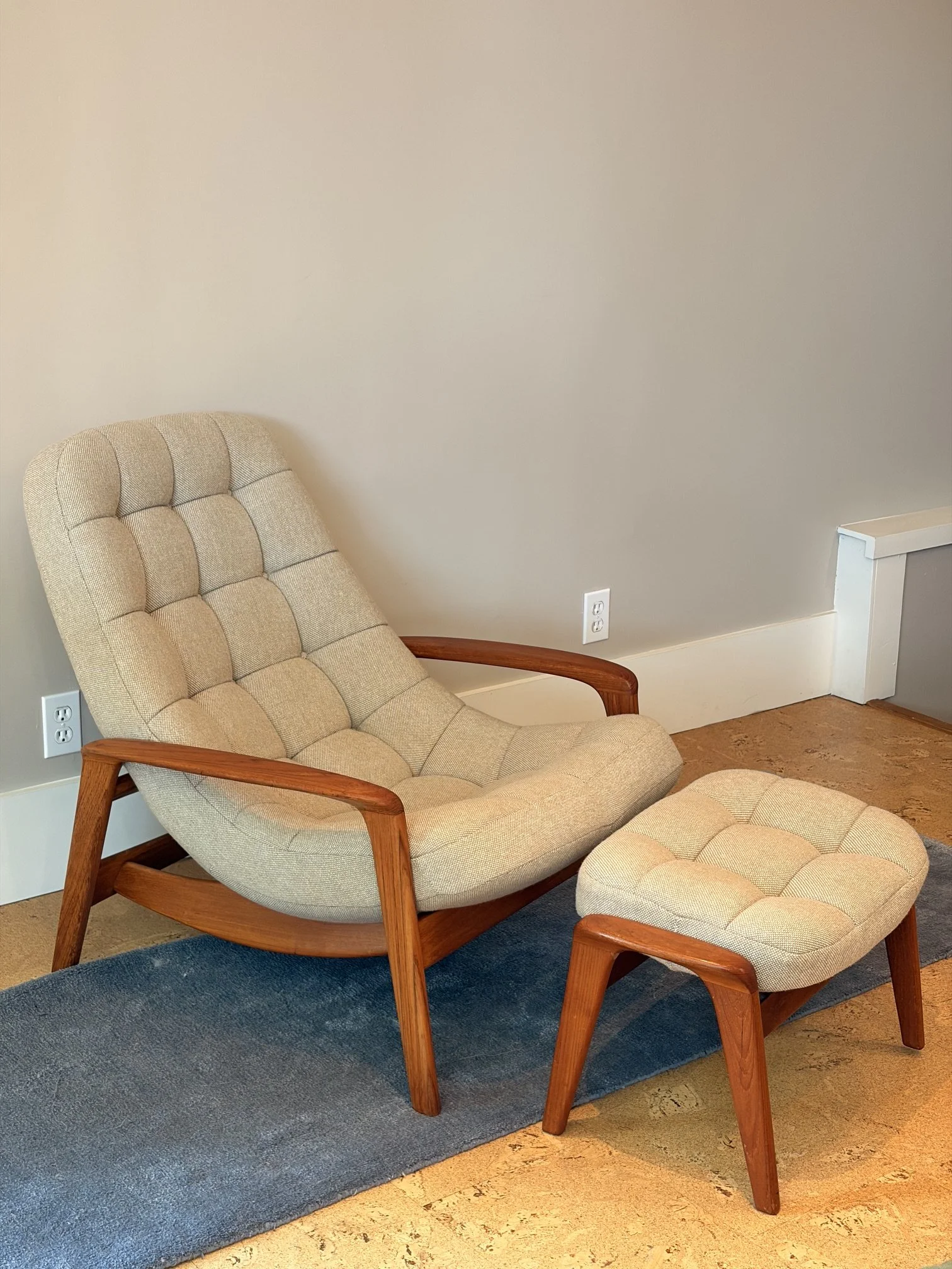 R. Huber Scoop chair reupholstered
