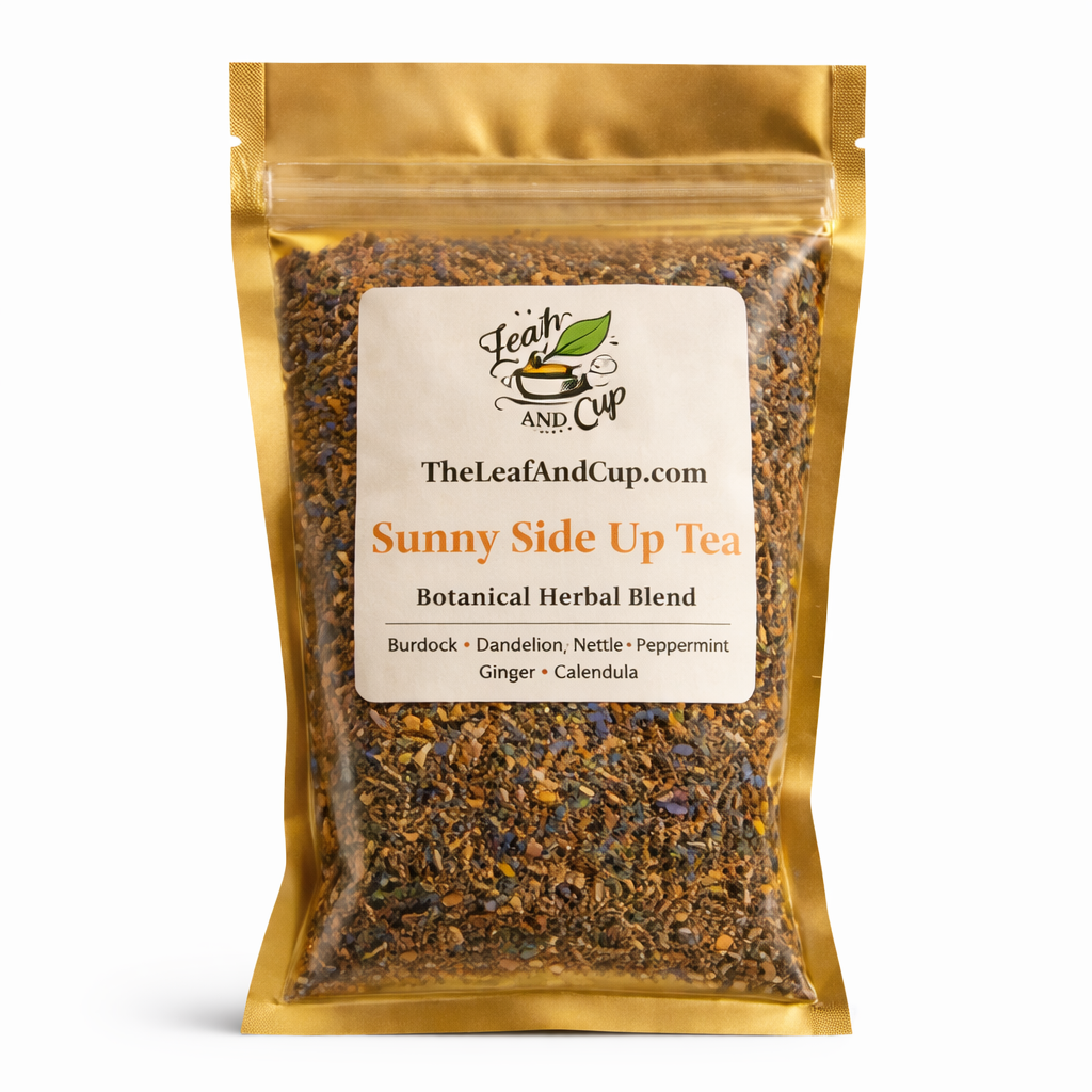 Sunny Side Up Tea 2oz. – Herbal Wellness Blend | The Leaf and Cup