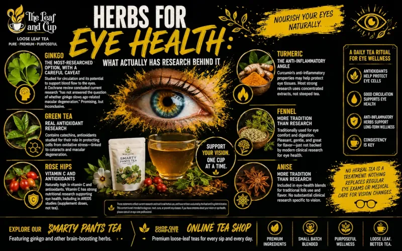 Herbs for Eye Health: What Actually Has Research Behind It