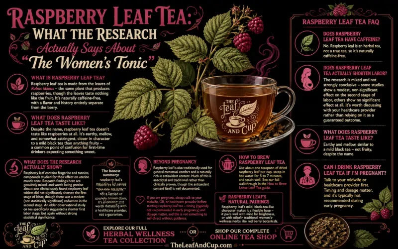 Raspberry Leaf Tea: What the Research Actually Says About "The Women's Tonic"
