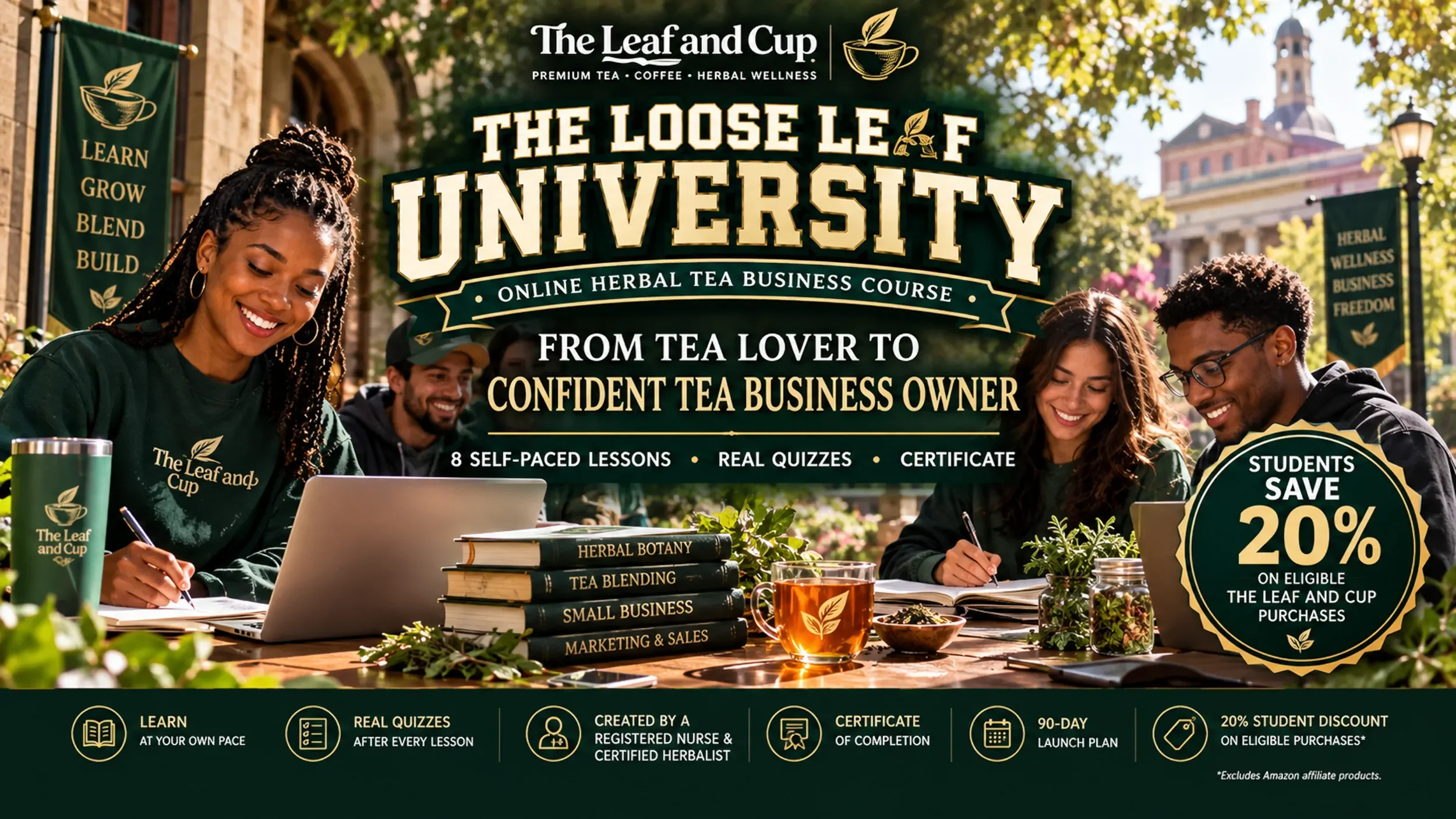 Loose leaf tea and herbs