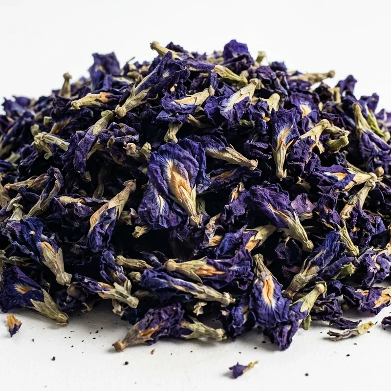 Butterfly Pea Flower loose leaf herbal tea from The Leaf and Cup