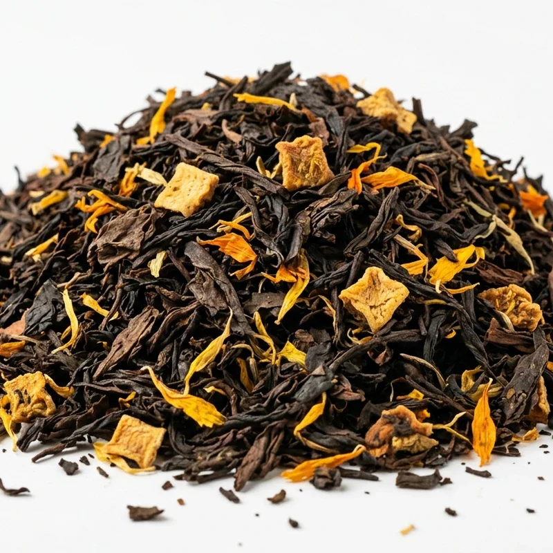 Tropical Sunset loose leaf herbal tea from The Leaf and Cup