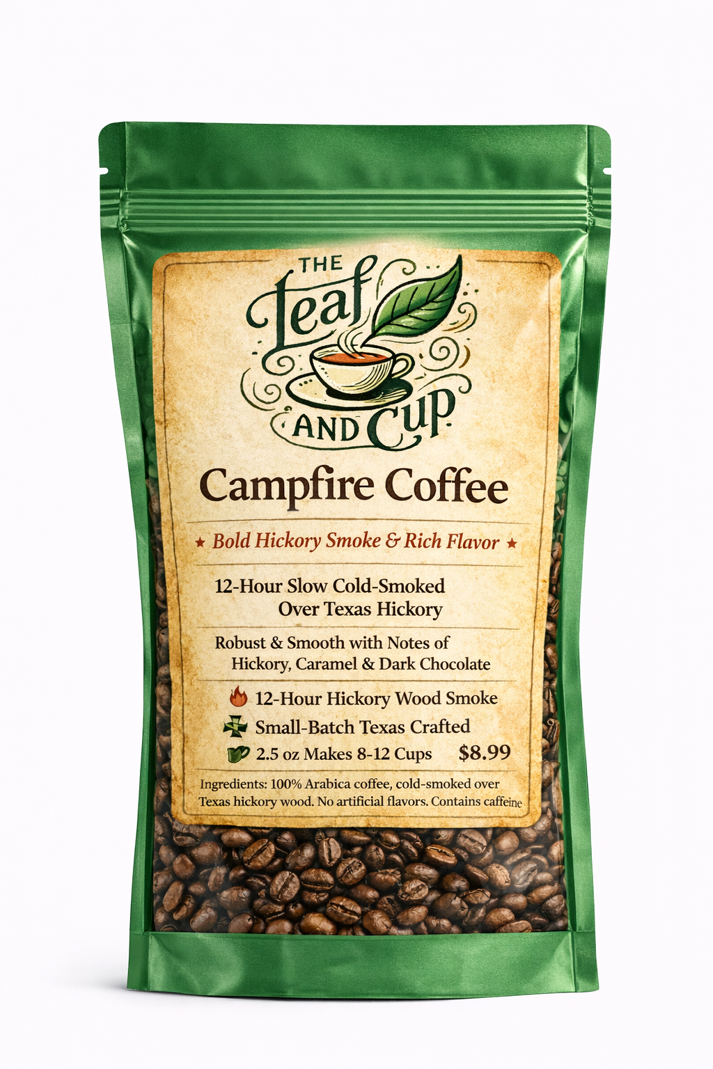 Campfire Hickory Smoked Coffee | The Leaf and Cup