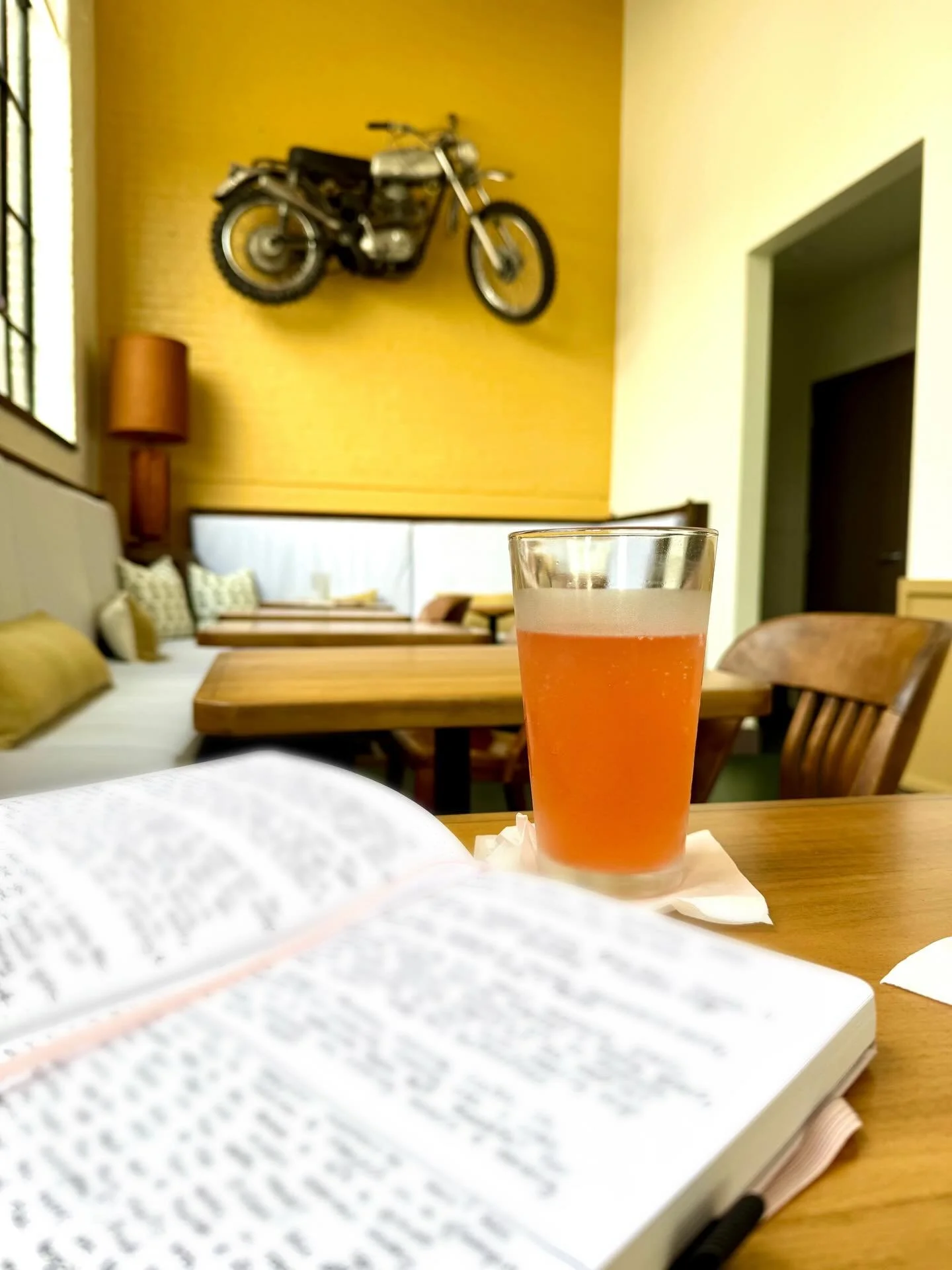 Wonderful working lunch at @mustardclubbhm - blood orange hard soda and ham sandwich with fries 😍💯 #writersofinstagram #aspiringauthor #amwriting #bookstagram