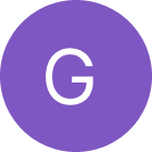 Purple circle with a white letter 'G' in the center