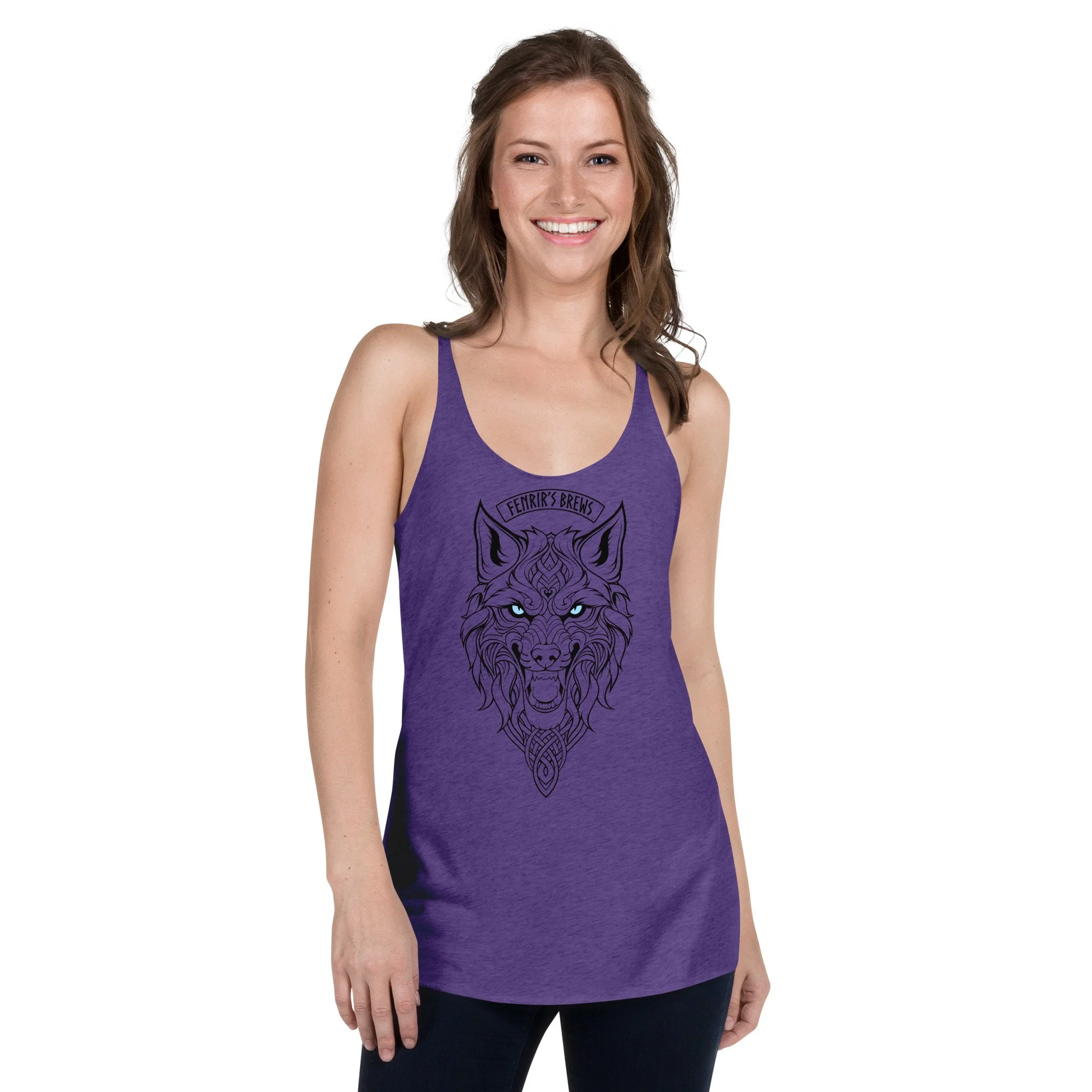 Wolf Head Women's Racerback Tank