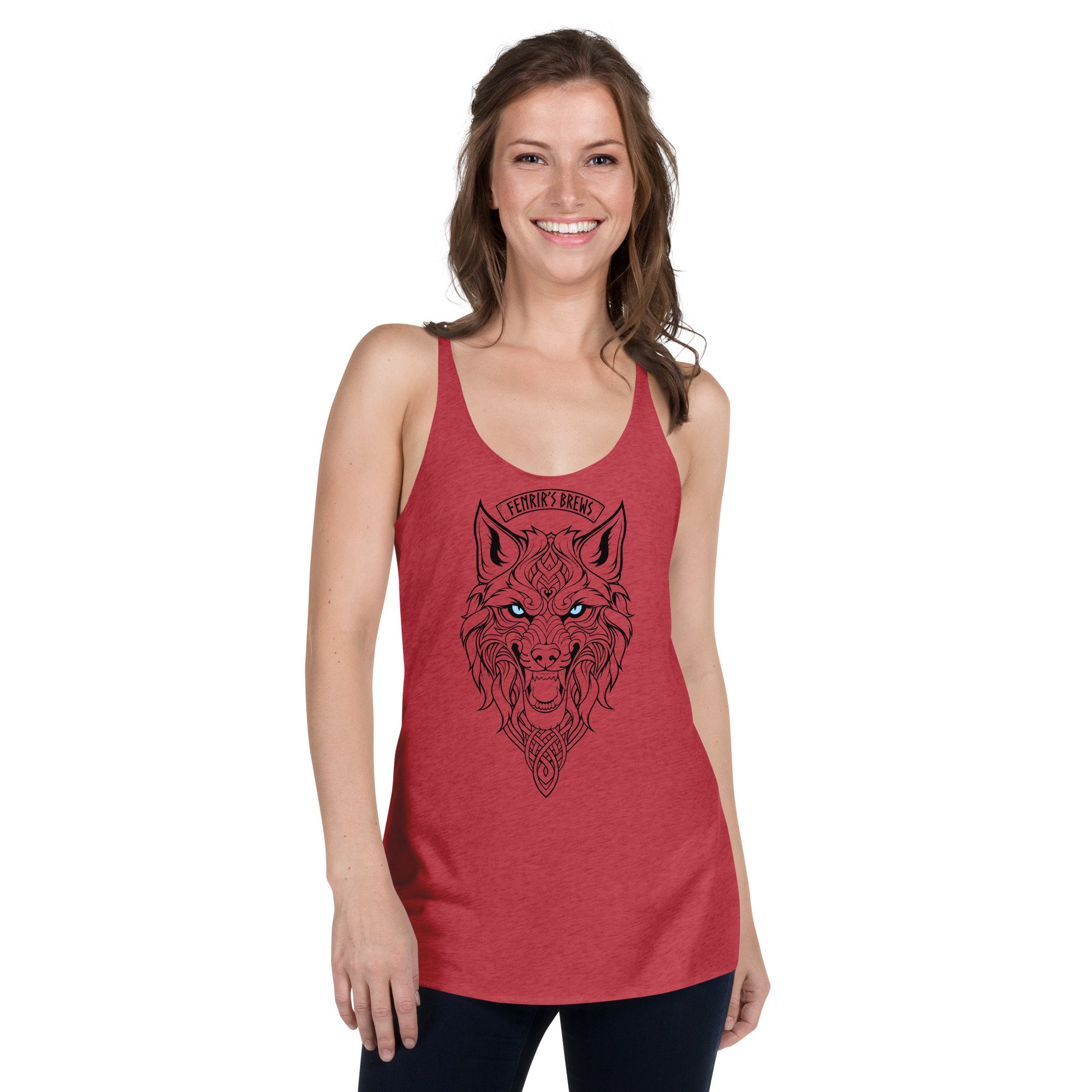 Wolf Head Women's Racerback Tank