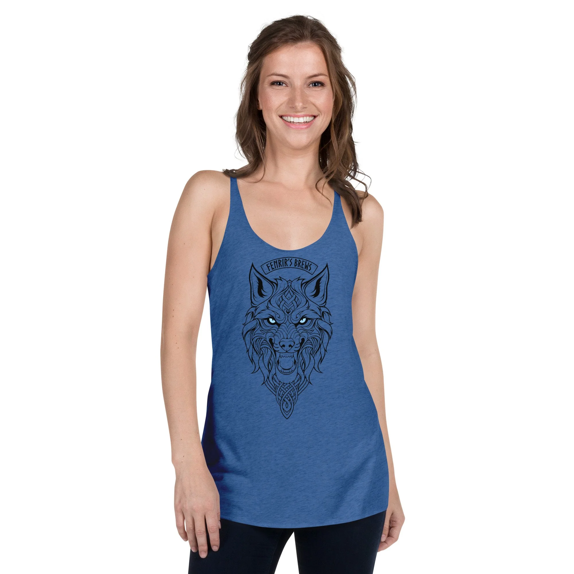 Wolf Head Women's Racerback Tank