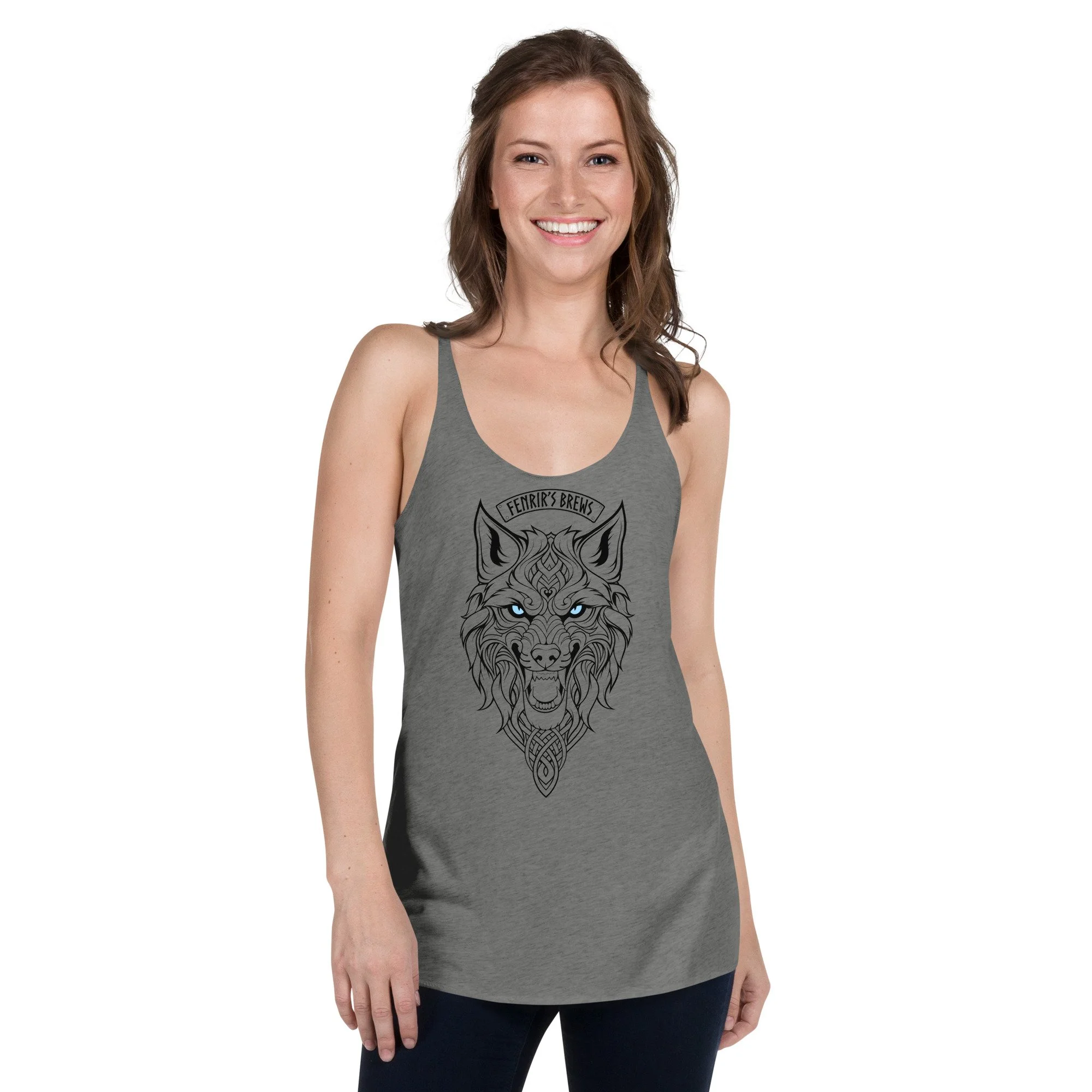 Wolf Head Women's Racerback Tank