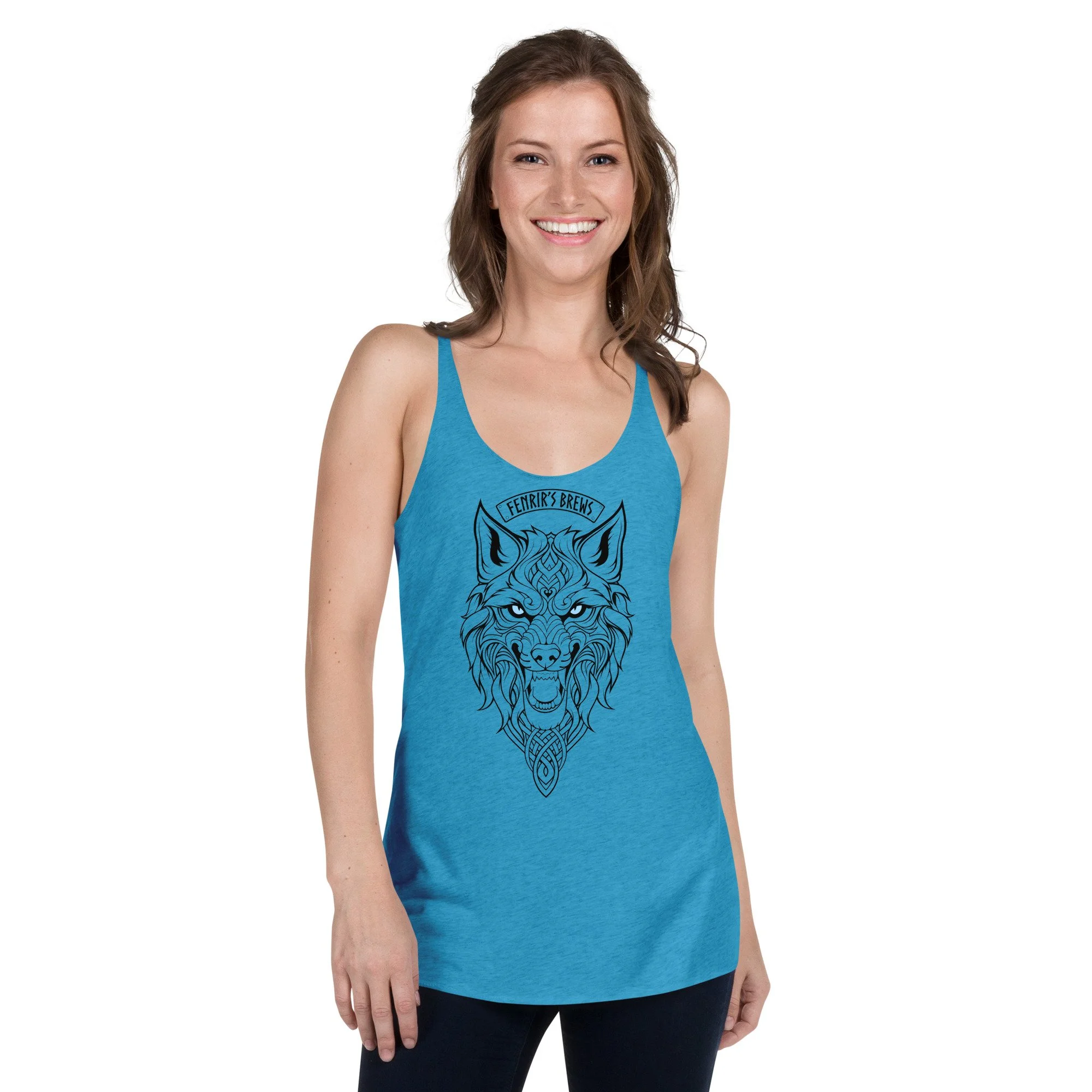 Wolf Head Women's Racerback Tank