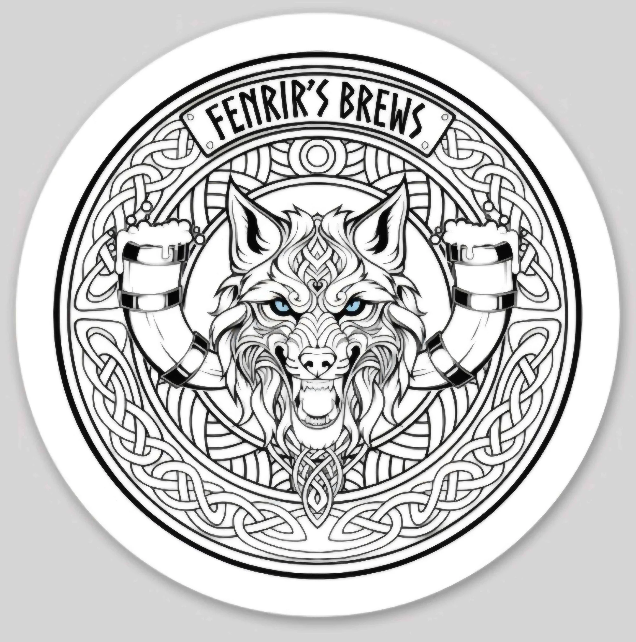Wolf Crest Sticker