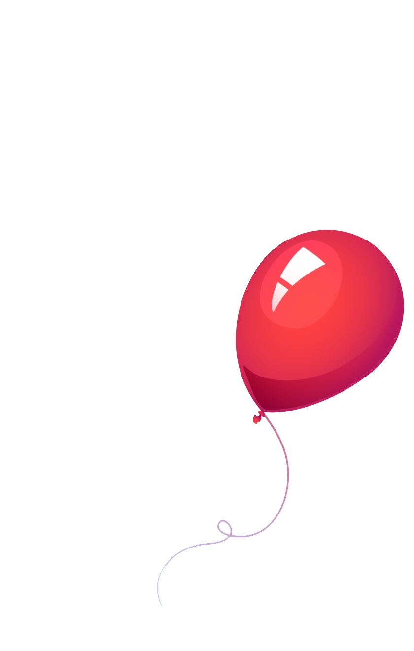 red cute balloon